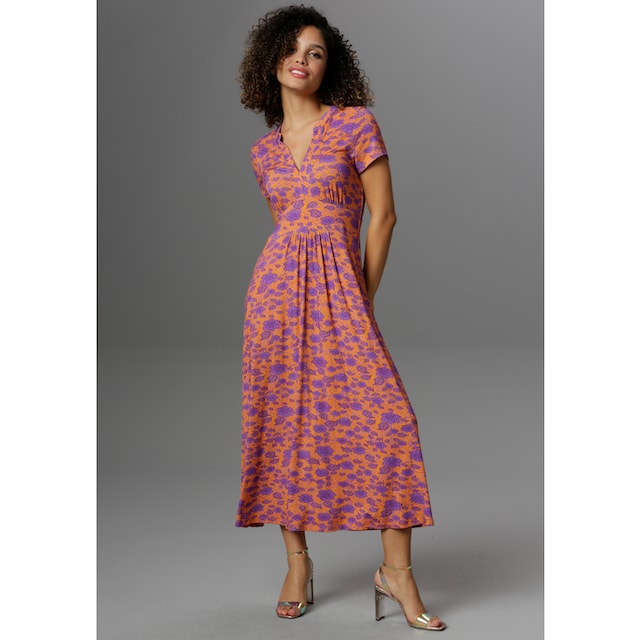 Aniston CASUAL Sommerkleid, mit topmodischem Blumendruck online bestellen |  Jelmoli-Versand