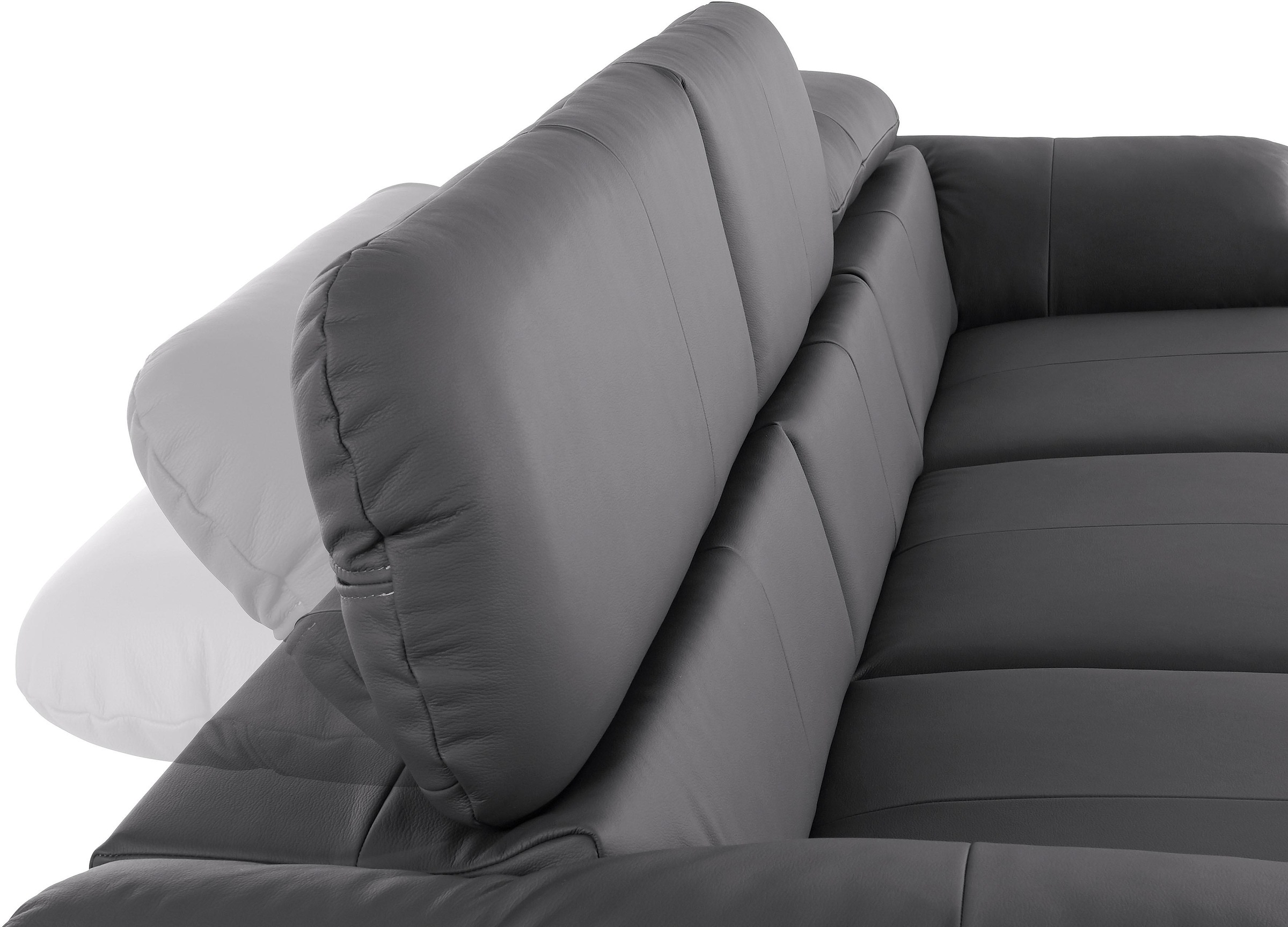 COTTA Ecksofa »Caluso L-Form«, mit Kopfteilverstellung, wahlweise mit Bettfunktion & Bettkasten