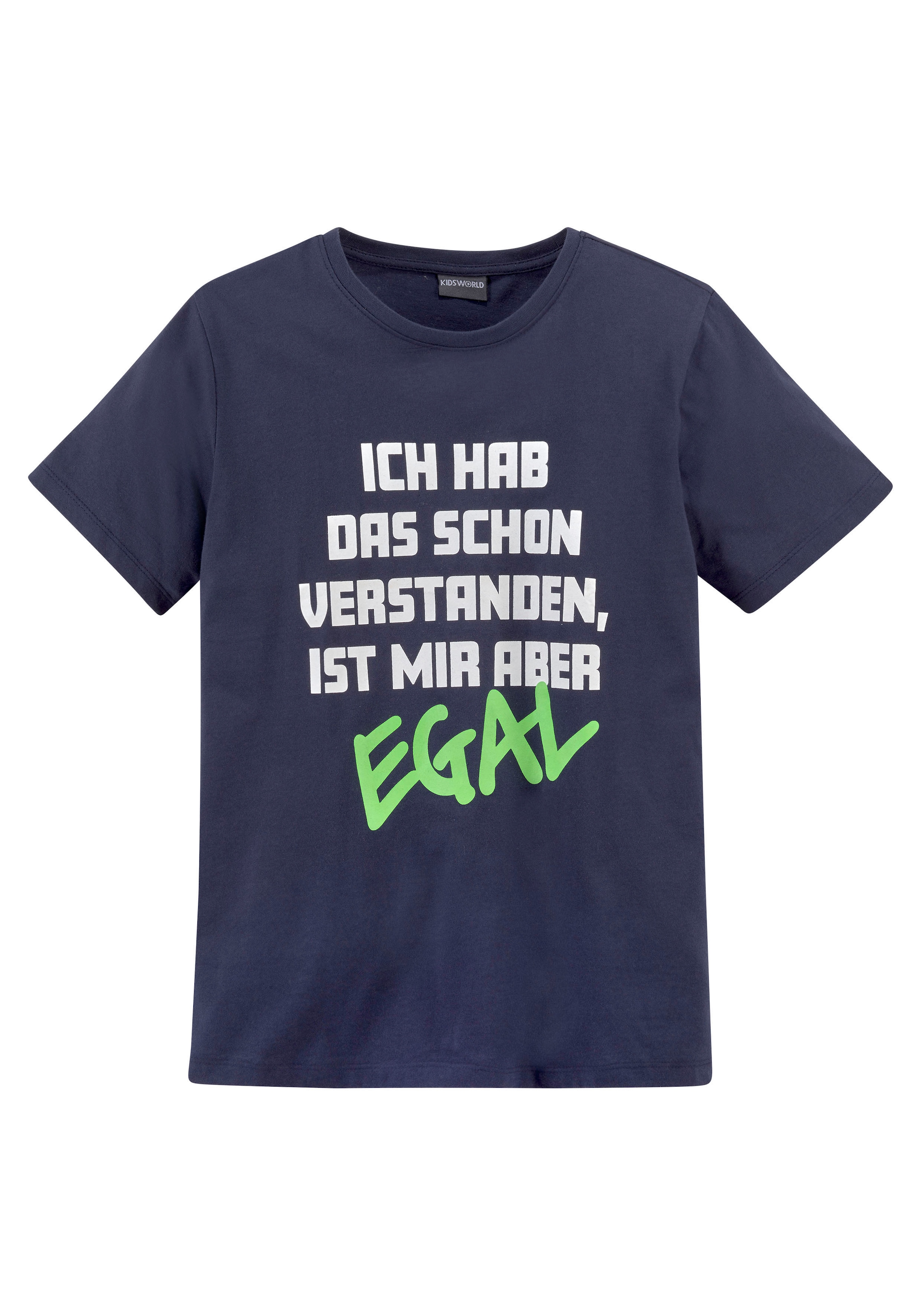T-Shirt KIDSWORLD Spruch SCHON DAS en VERSTANDEN...«, | Jelmoli-Versand »ICH acheter HAB ligne