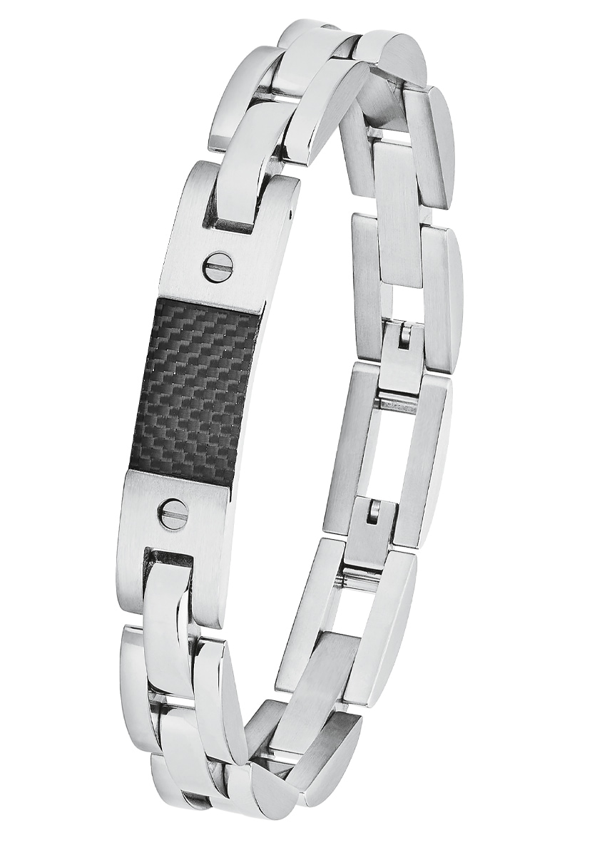 + Edelstahl | kaufen Jelmoli-Versand Carbon Amor aus »9354788«, Armband online