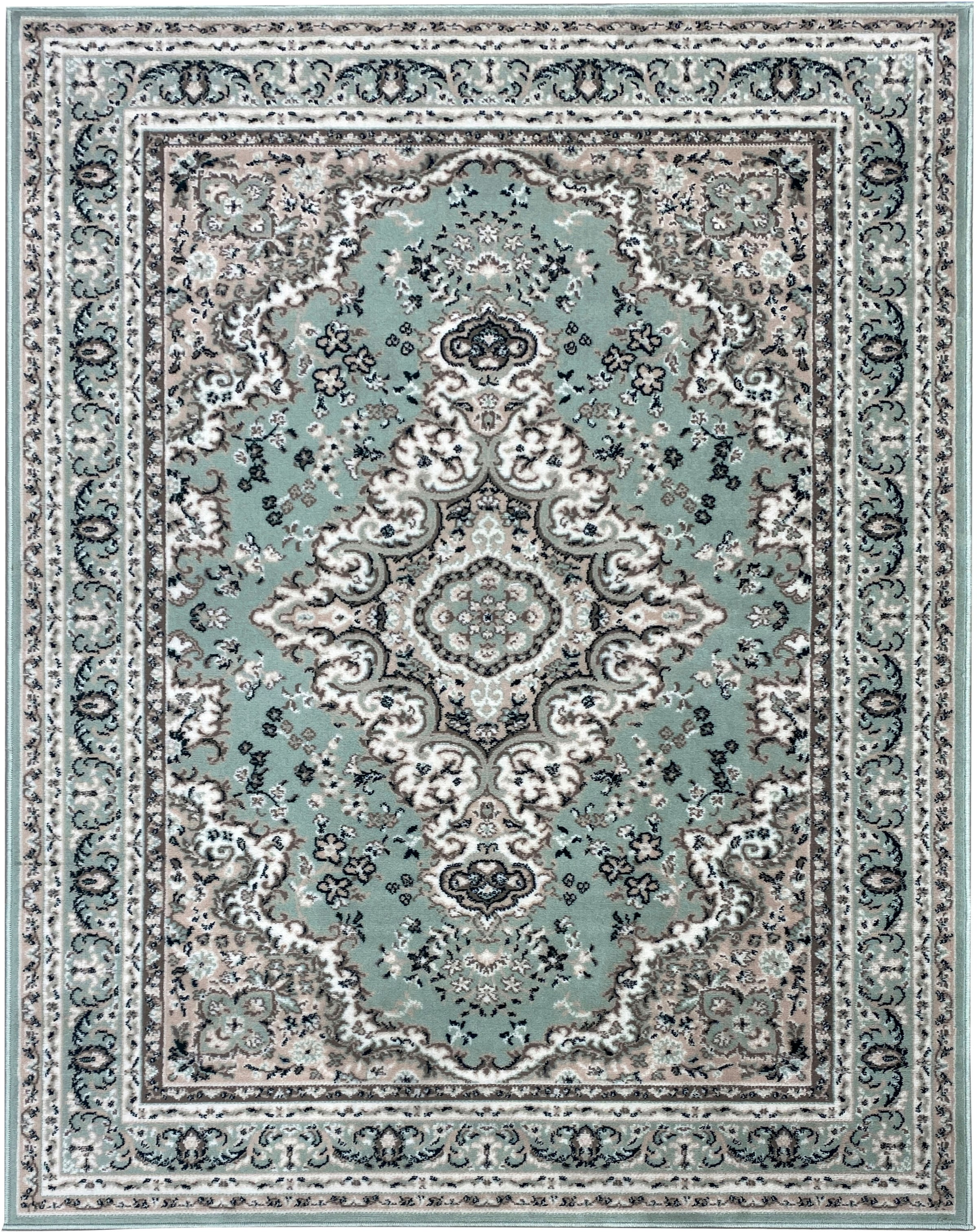 Home affaire Teppich »Oriental, Made in Belgium«, rechteckig, 7 mm Höhe, Orient-Optik, mit Bordüre, Teppich, Kurzflor, Weich