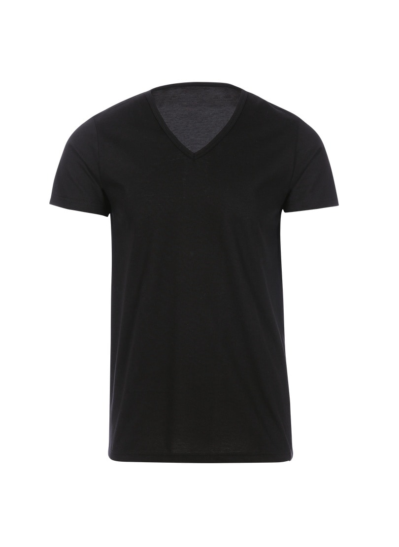 Trigema T-Shirt »TRIGEMA V-Shirt Slim Fit«, (1 tlg.)