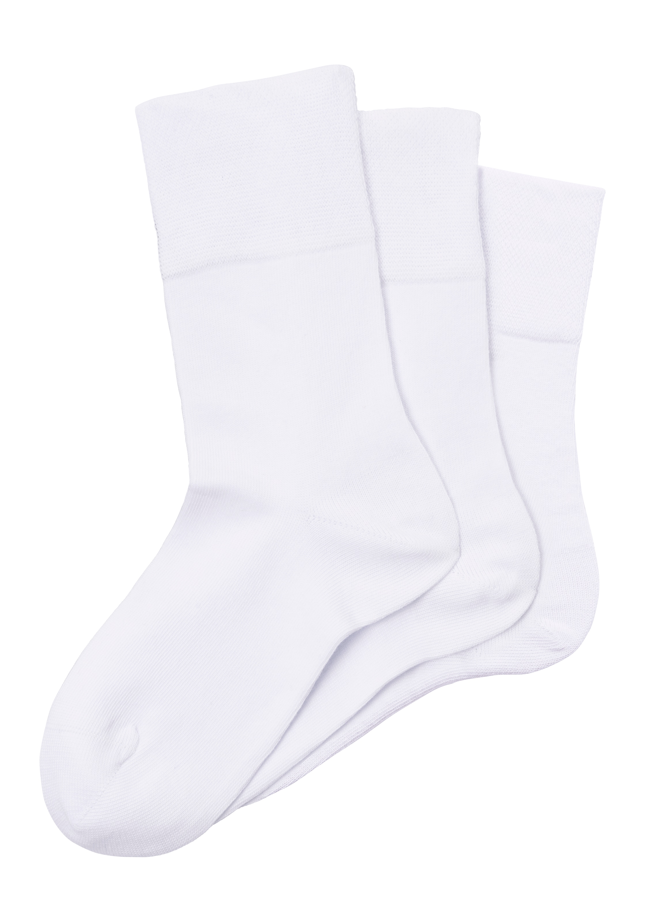 H.I.S Socken, (Packung, 3 Paar), mit Komfortbund auch für Diabetiker geeignet