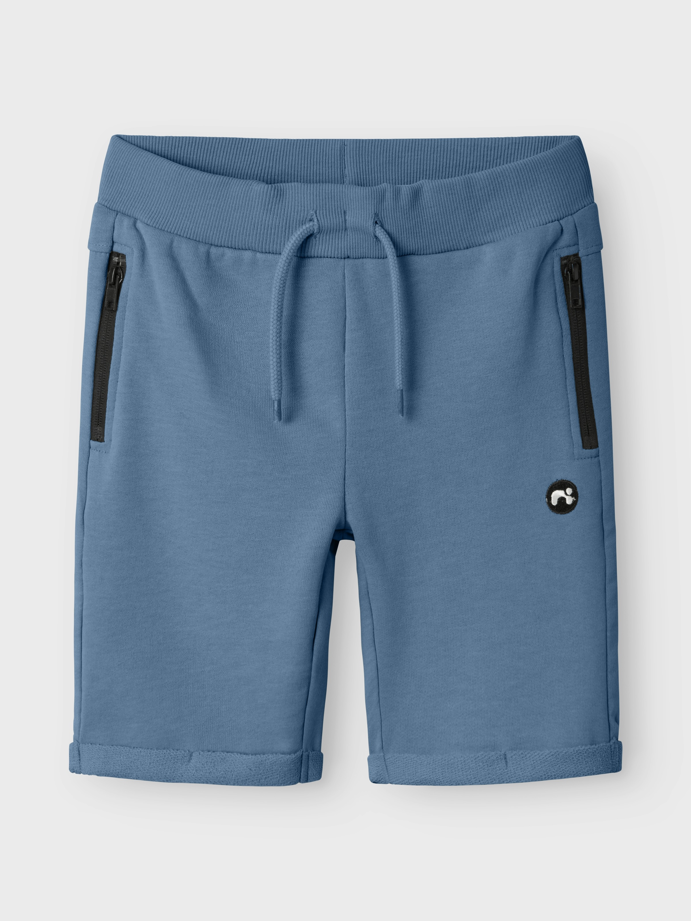 Name It Sweatshorts »NKMVIMO SWE SHORTS BRU NOOS« Baumwollmischung, Umschlagsaum, Reissverschlusstaschen