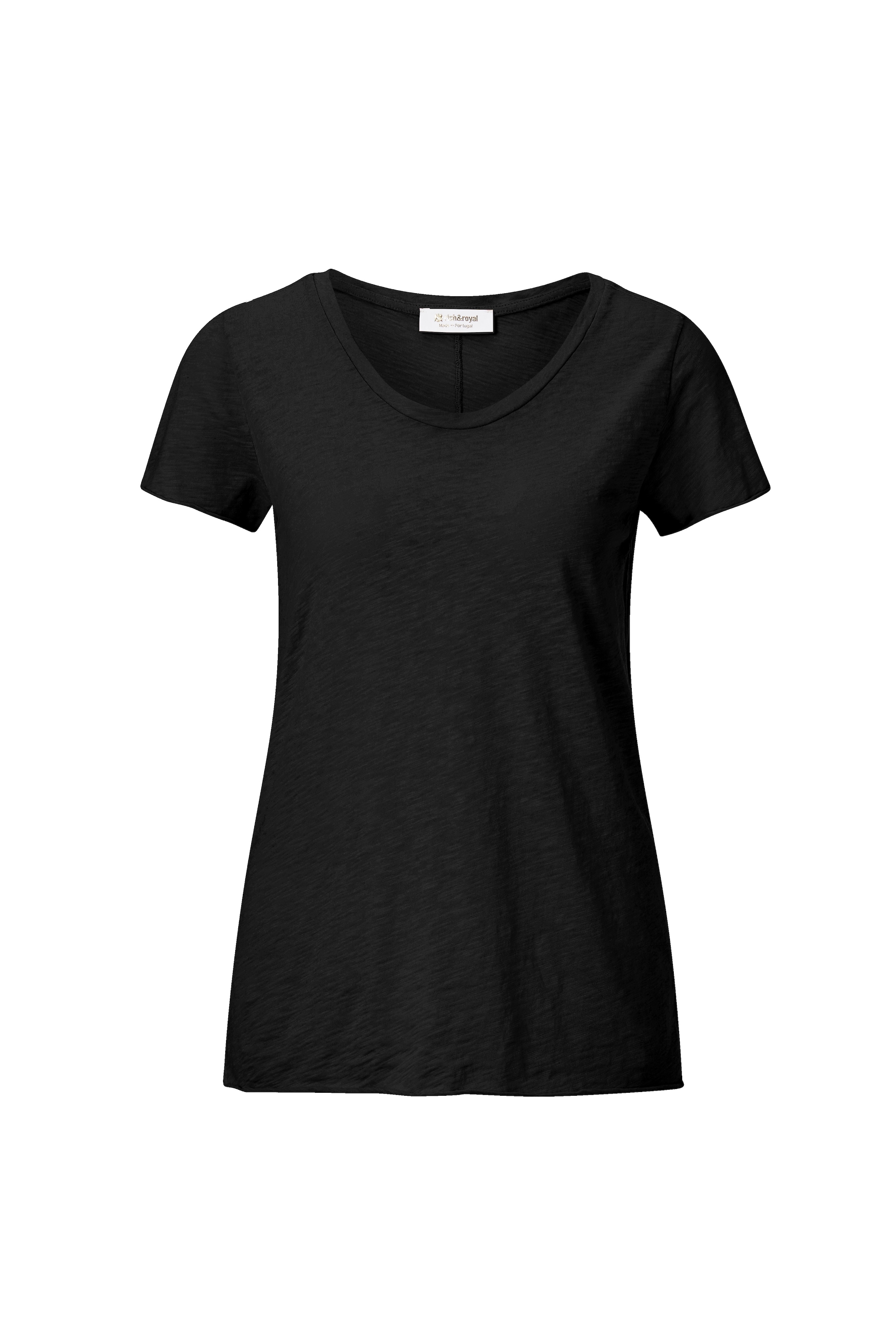 Rich & Royal T-Shirt, in femininer Basic-Form