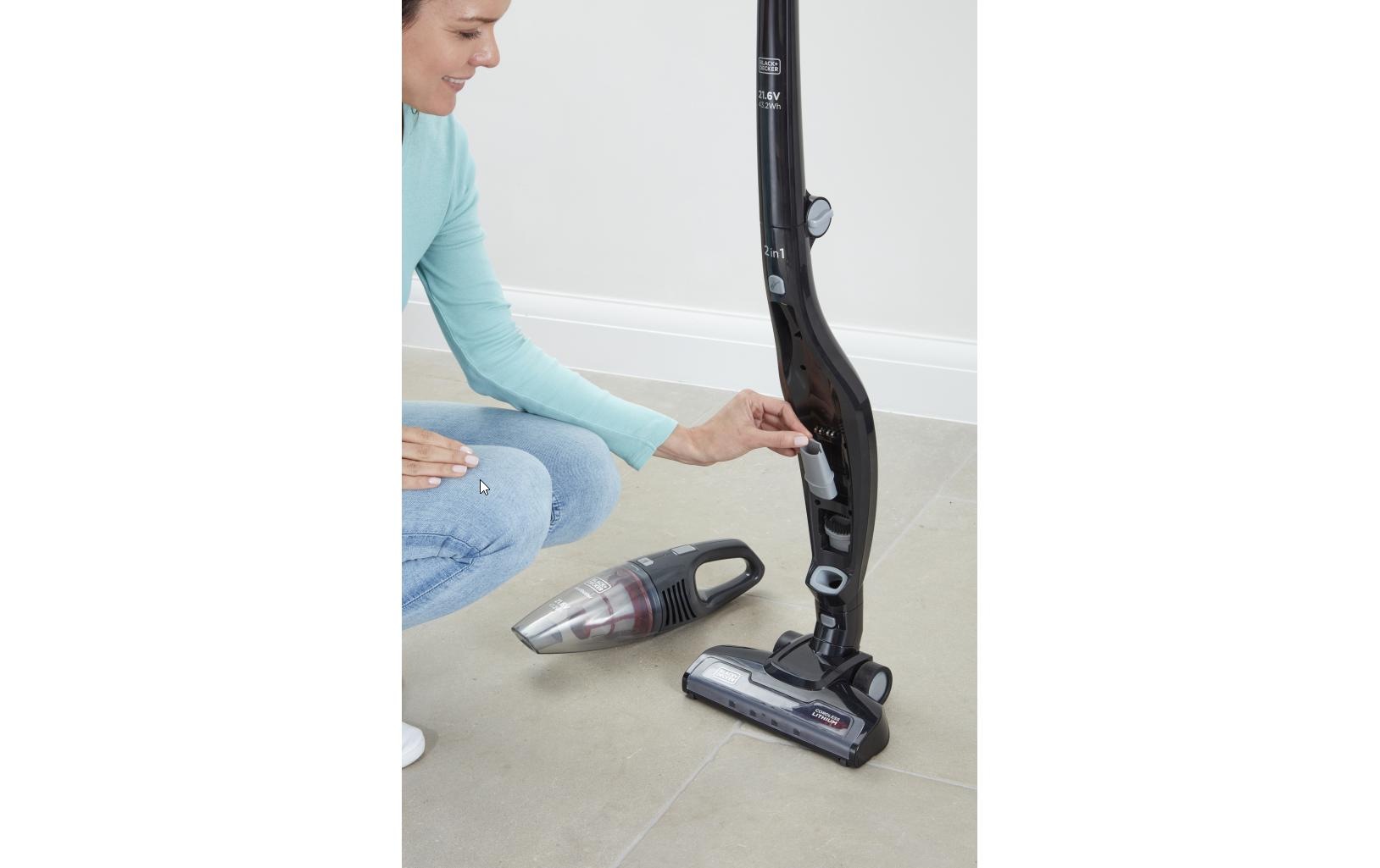 Black + Decker Akku-Stielstaubsauger »2in1 SVB620JW«