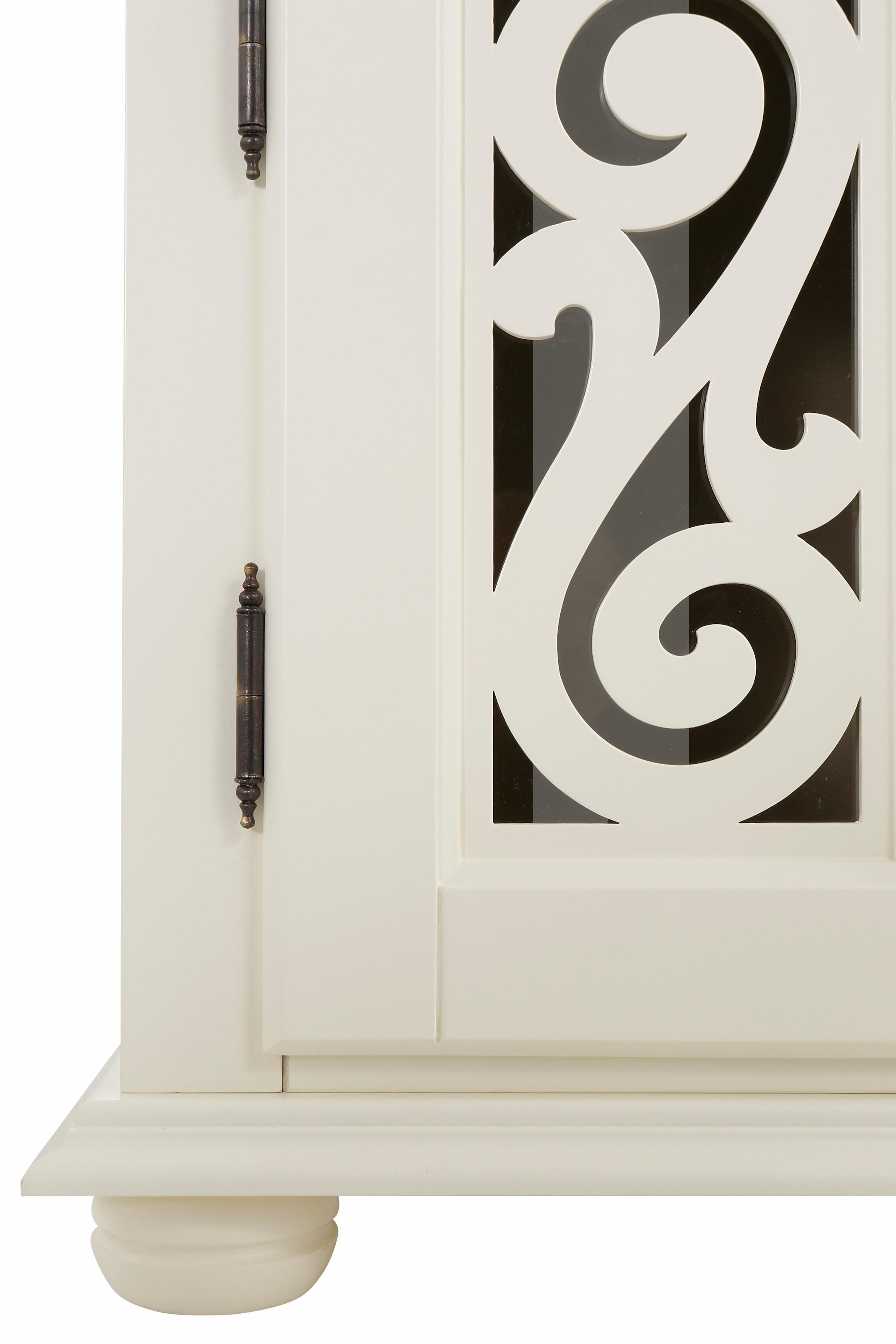 Home affaire Lowboard »Arabeske«, 160 auf | dekorativen Breite cm Türfronten, Jelmoli-Versand den kaufen Fräsungen schönen online mit