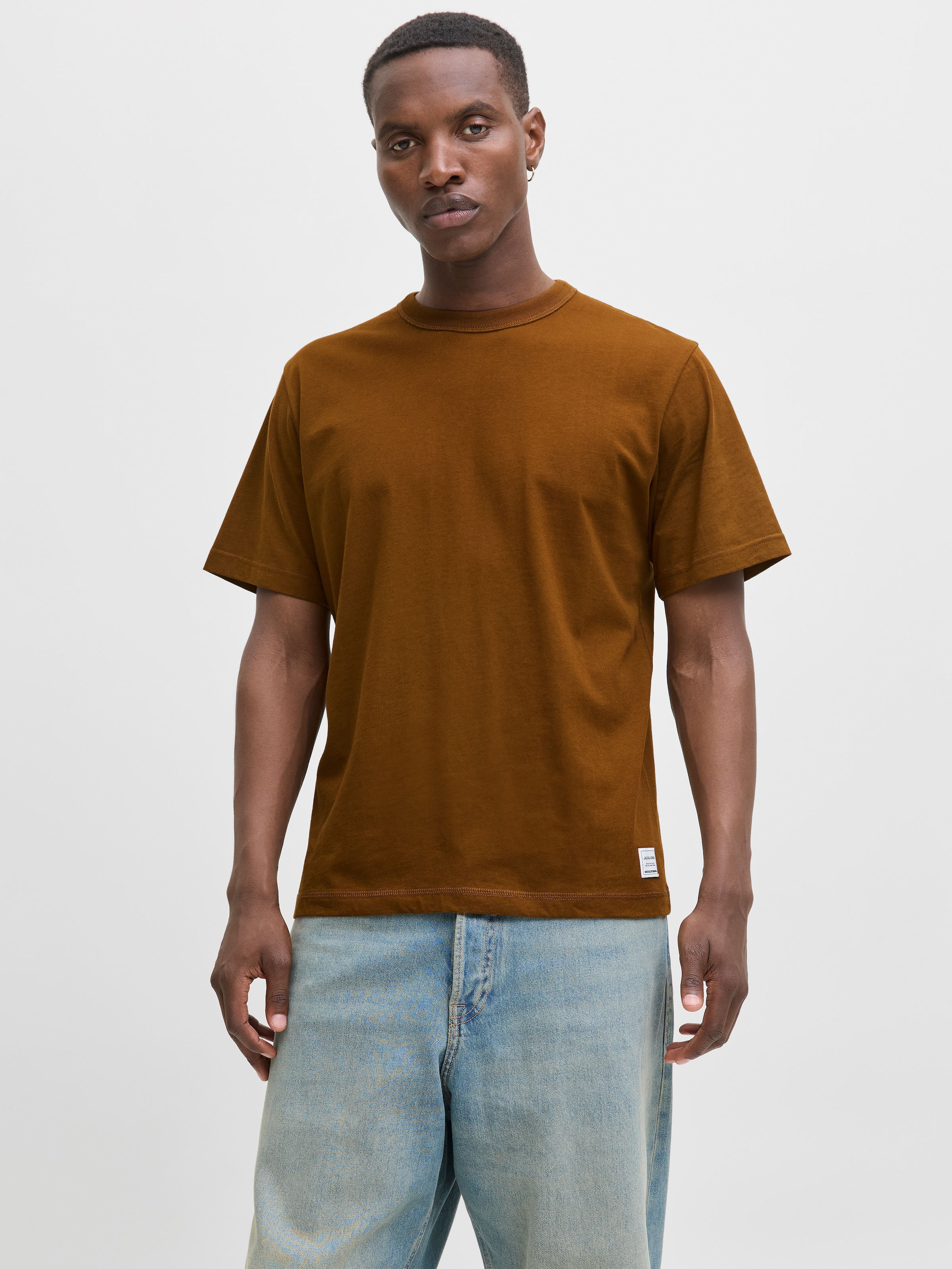 Jack & Jones Rundhalsshirt »JJEDOVER TEE SS CREW NECK«