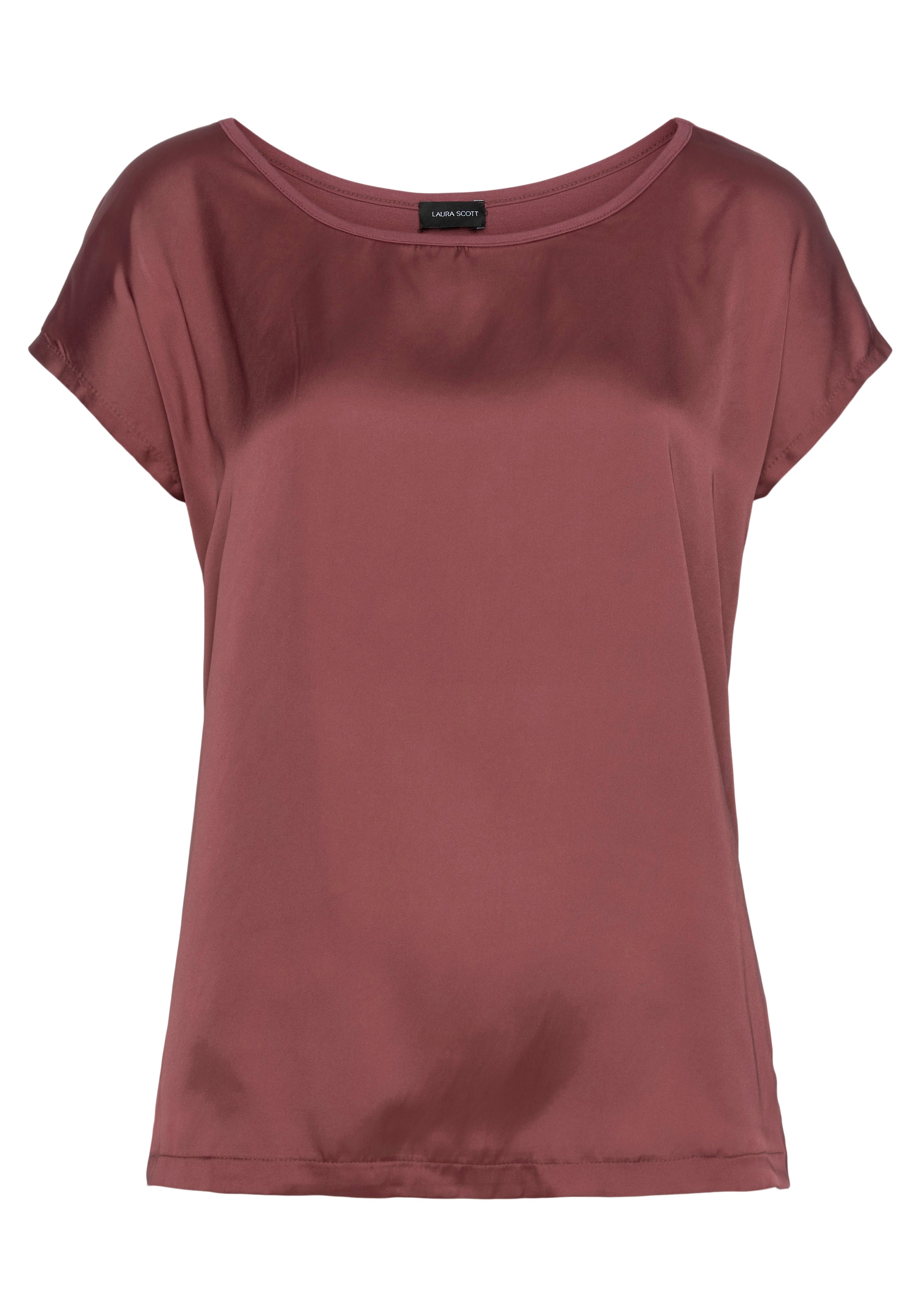 Laura Scott Shirtbluse, aus Satin und Jersey