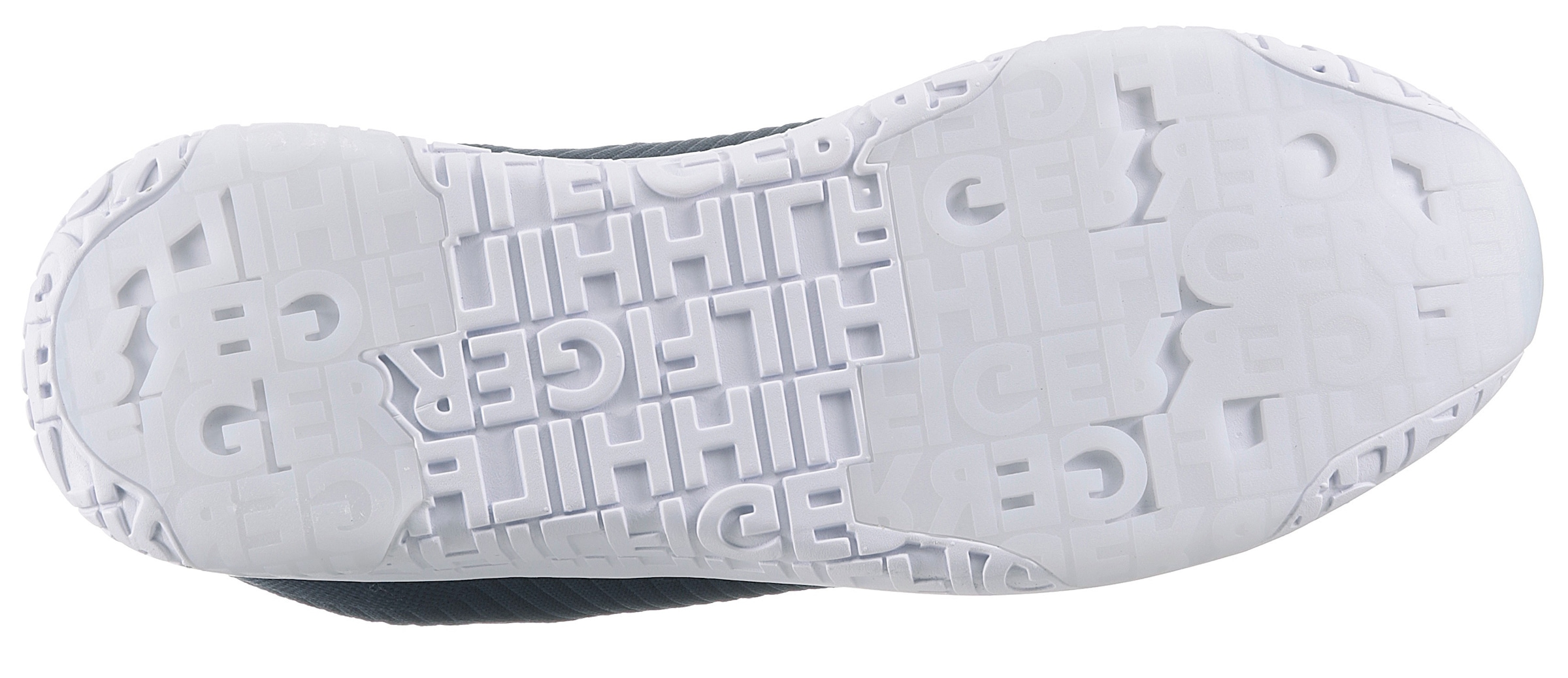 Tommy Hilfiger Sneaker »CORPORATE KNIT RIB RUNNER«, mit seitlicher Logoflagge, Freizeitschuh, Halbschuh, Schnürschuh