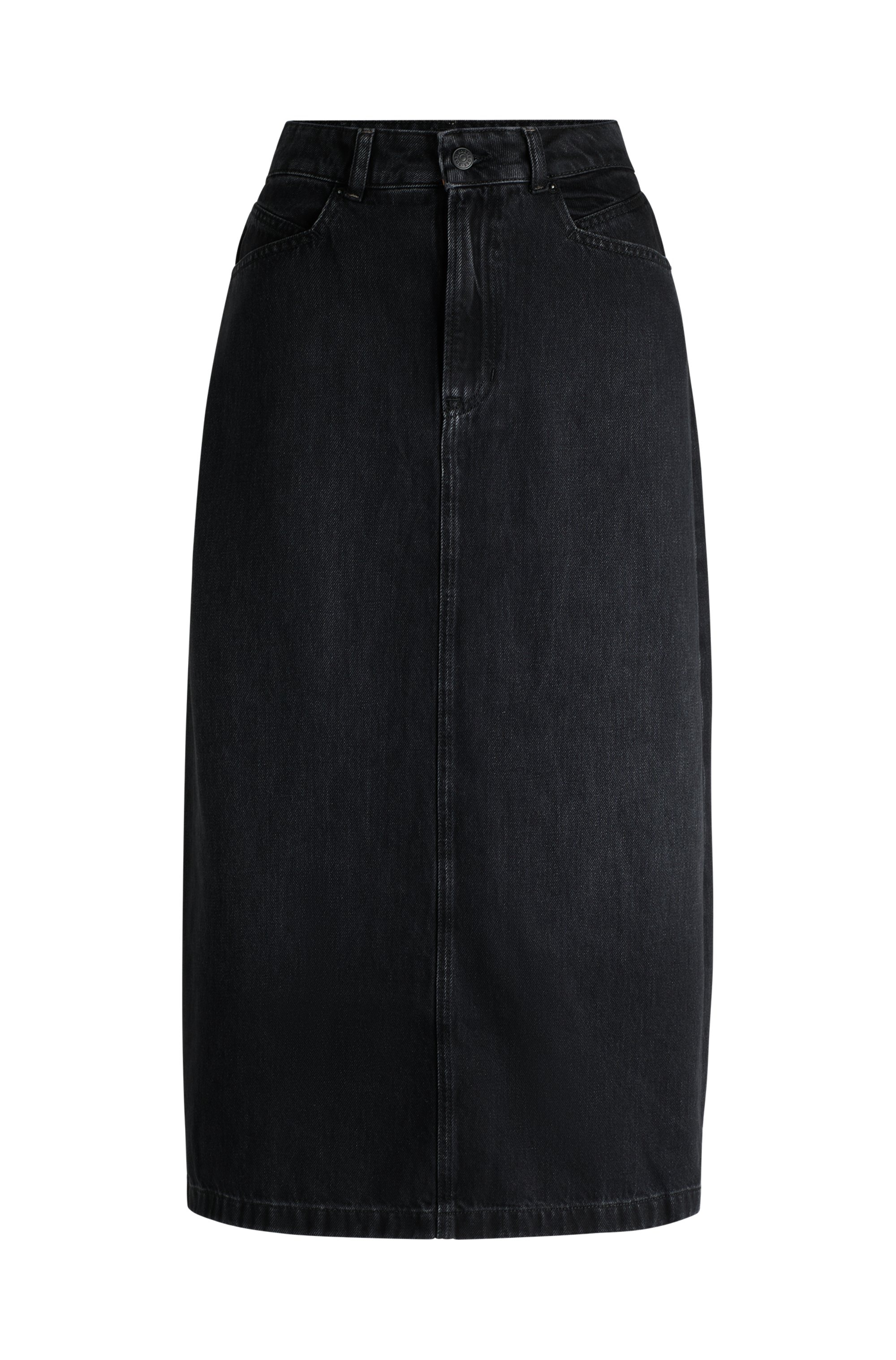 BOSS ORANGE Jeansrock »DNM MIDI SKIRT 1.0 Premium Damenmode«