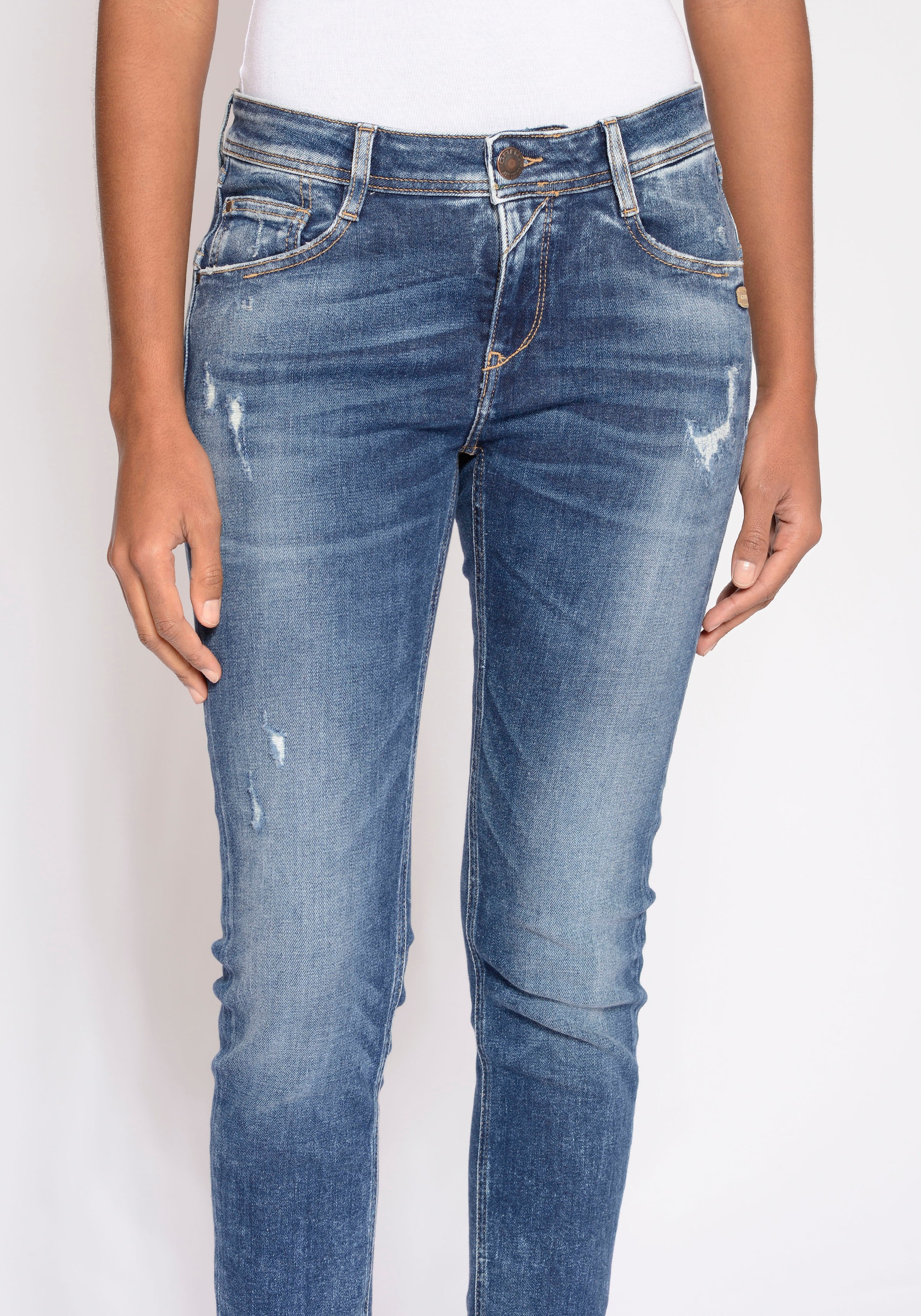 GANG Relax-fit-Jeans online | bestellen mit tief Jelmoli-Versand doppelter sitzenden und hinten Taschen Passe »94AMELIE«
