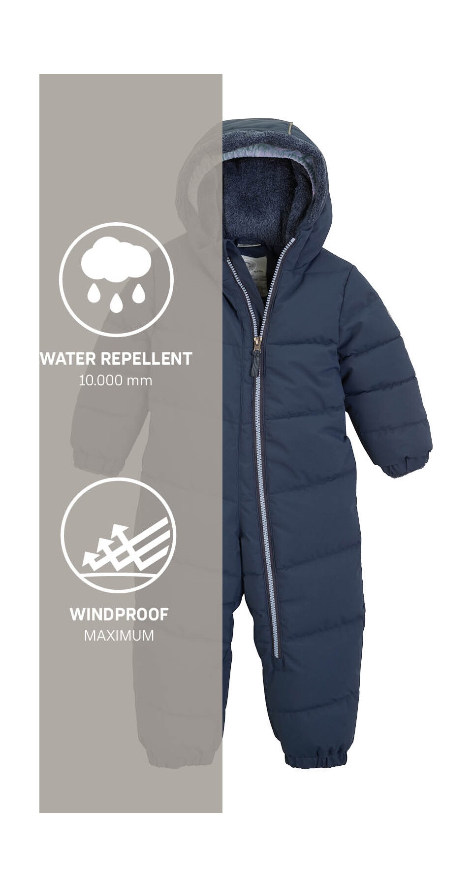 first instinct by killtec Overall »FIOW 32 MNS ONPC«, Wind- und wasserabweisender Schneeanzug, innen warmes Teddyfleece