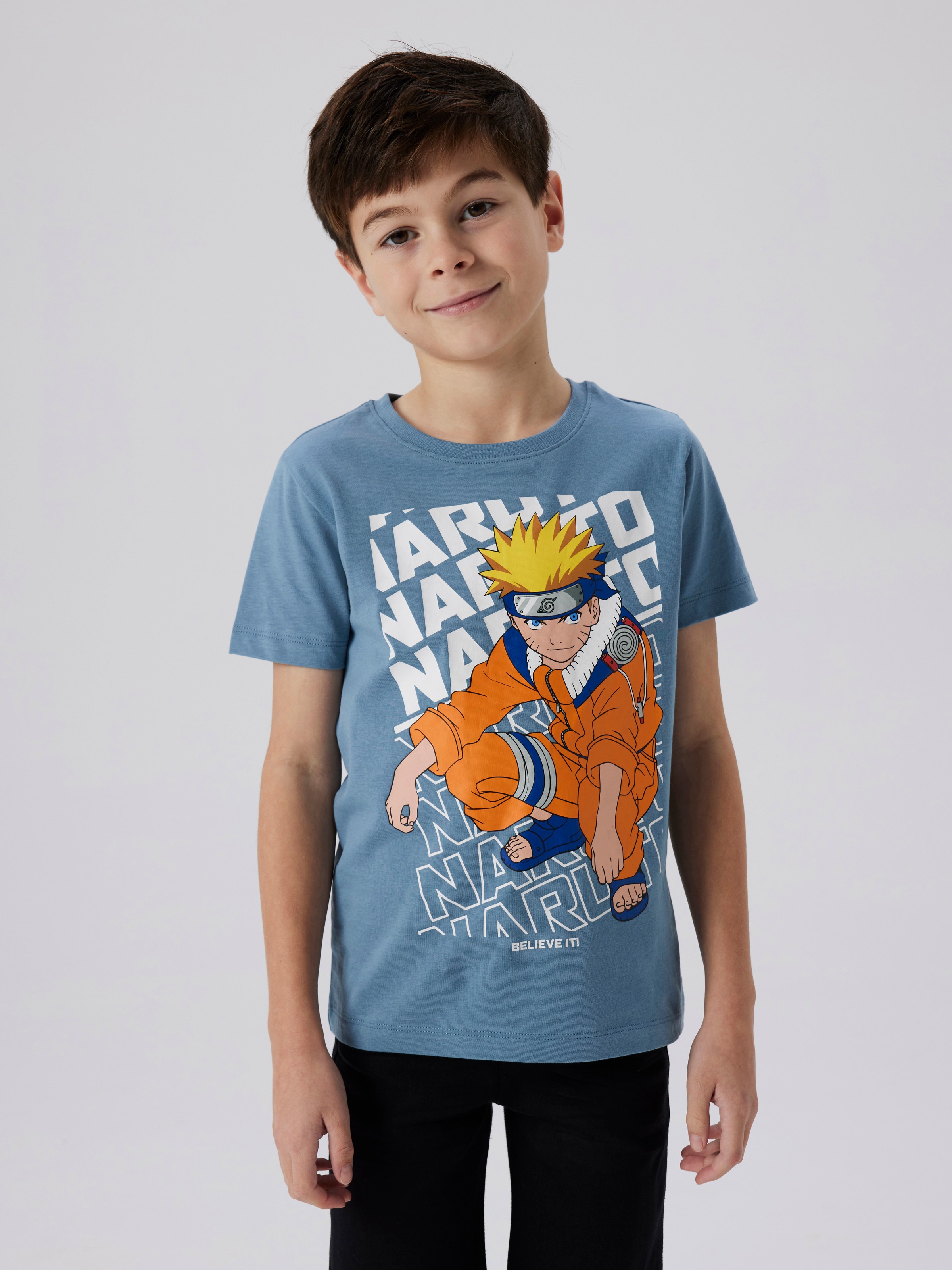 Name It T-Shirt »NKMFUKAS NARUTO SS TOP SKY« mit grossem Naruto-Frontdruck