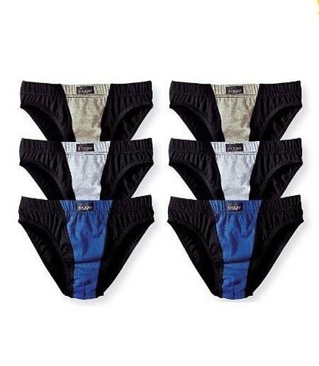 le jogger® Slip, (Packung, 6 St.), mit farblich abgesetztem Einsatz