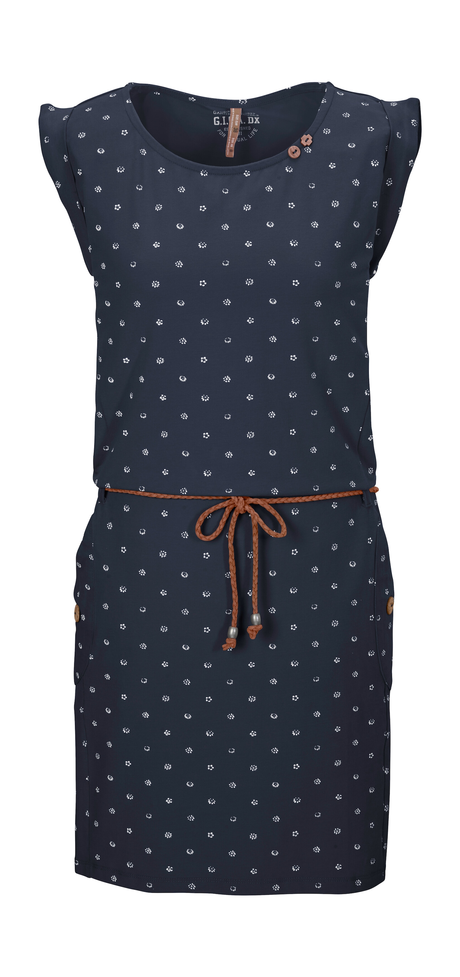 G.I.G.A. DX by killtec Sommerkleid »GS 42 WMN DRSS« Sommerkleid, bequemes Material, All Over-Print, geflochtener Gürtel