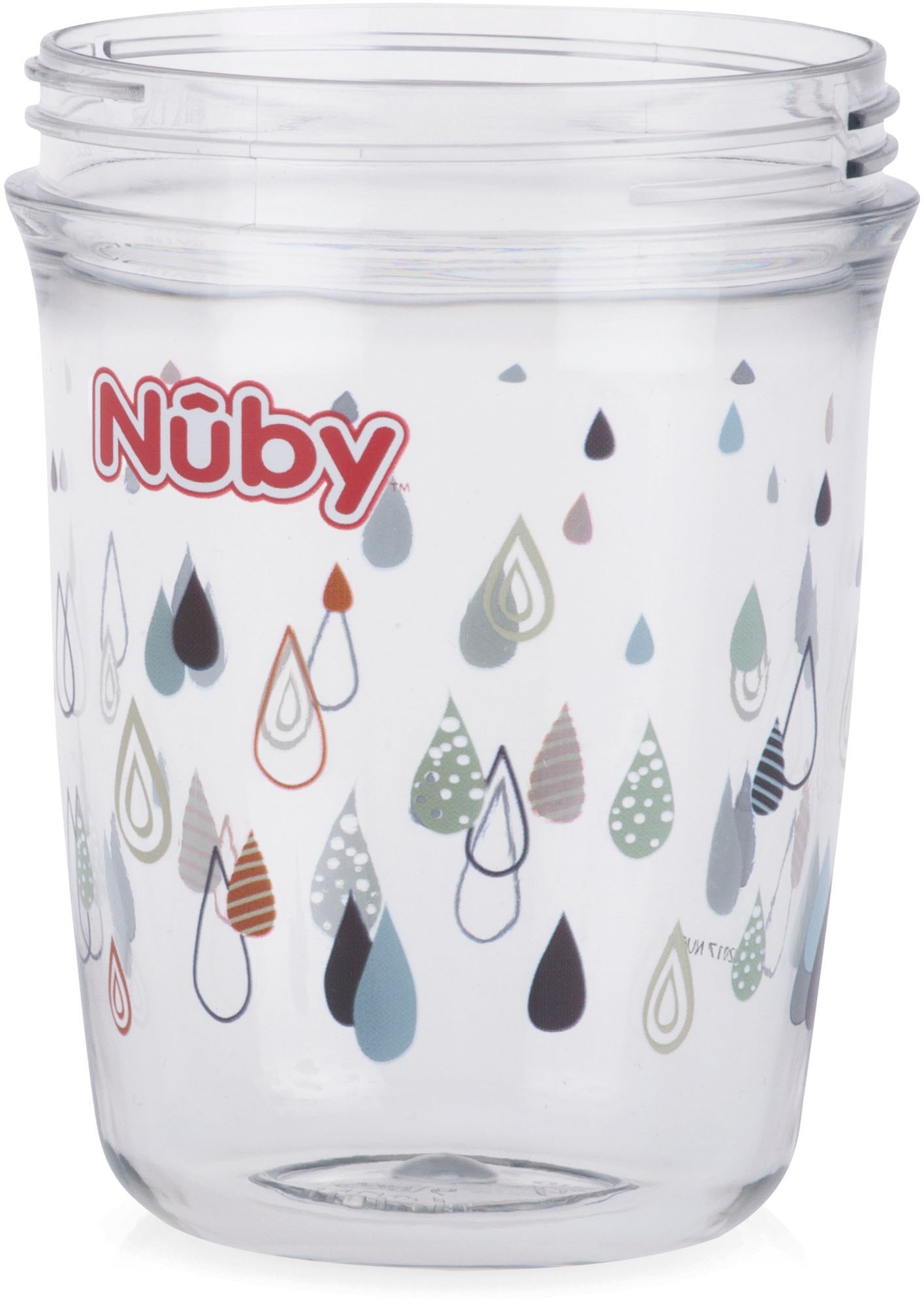 Nuby Kinderbecher »360° Trinklerntasse 240ml, grau«, mit Handgriffen