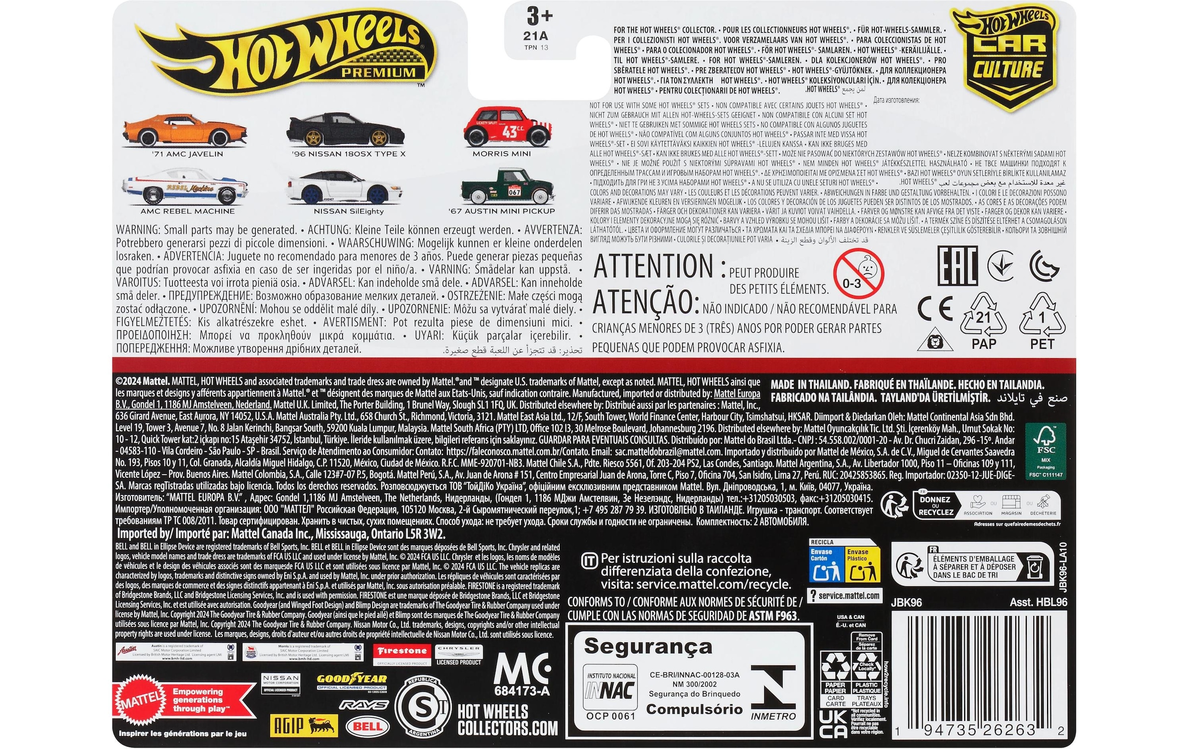 Hot Wheels Spielzeug-Auto »2-Pack – Nissan Sileighty«