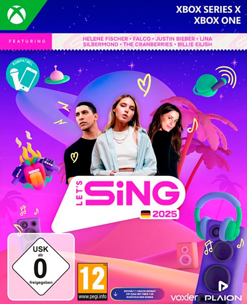 Ravenscourt Spielesoftware »Let's Sing 2025 German Version«, Xbox Series X-Xbox One