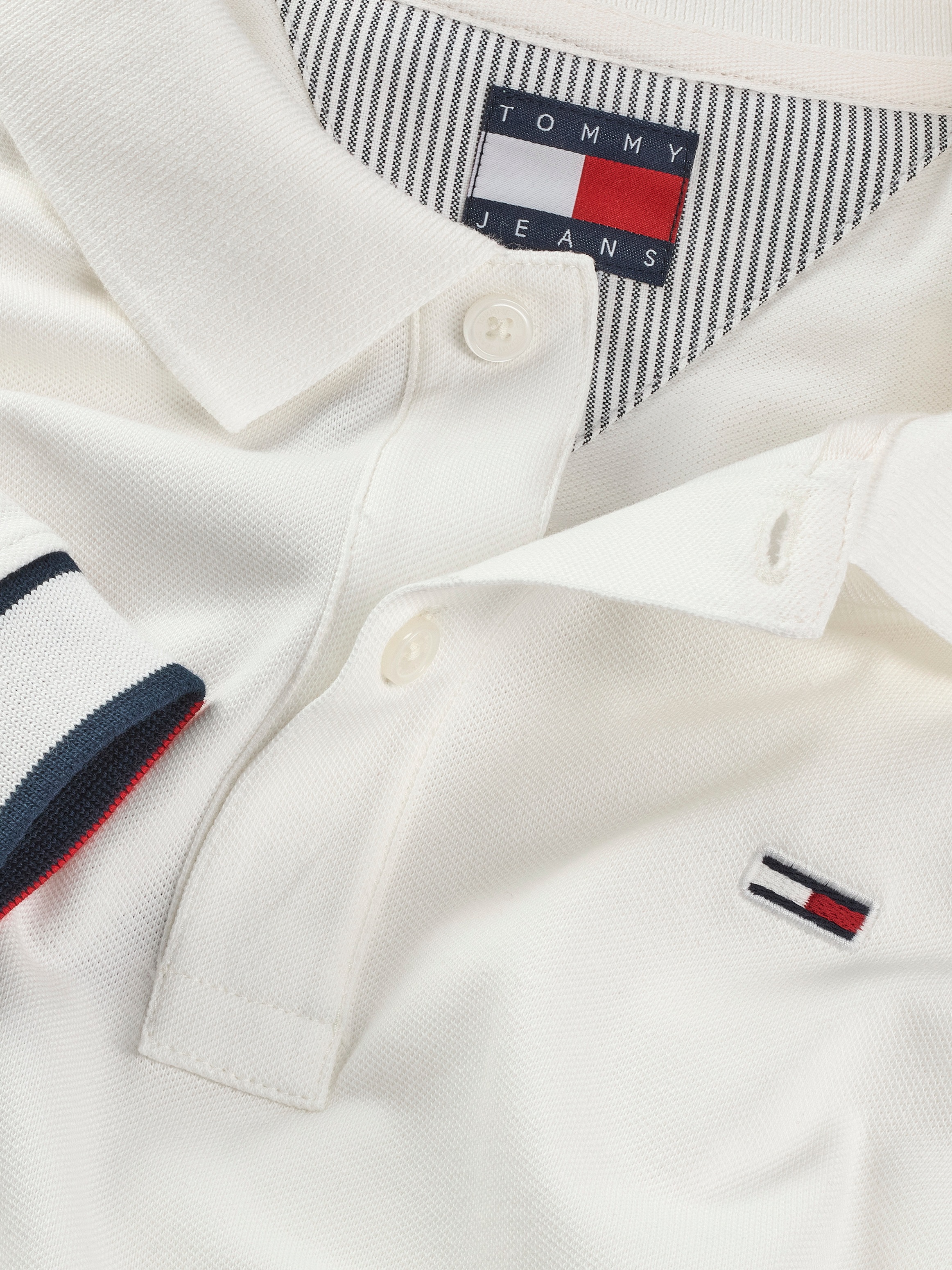 Tommy Jeans Poloshirt »TJM SLIM FLAG CUFF POLO EXT«