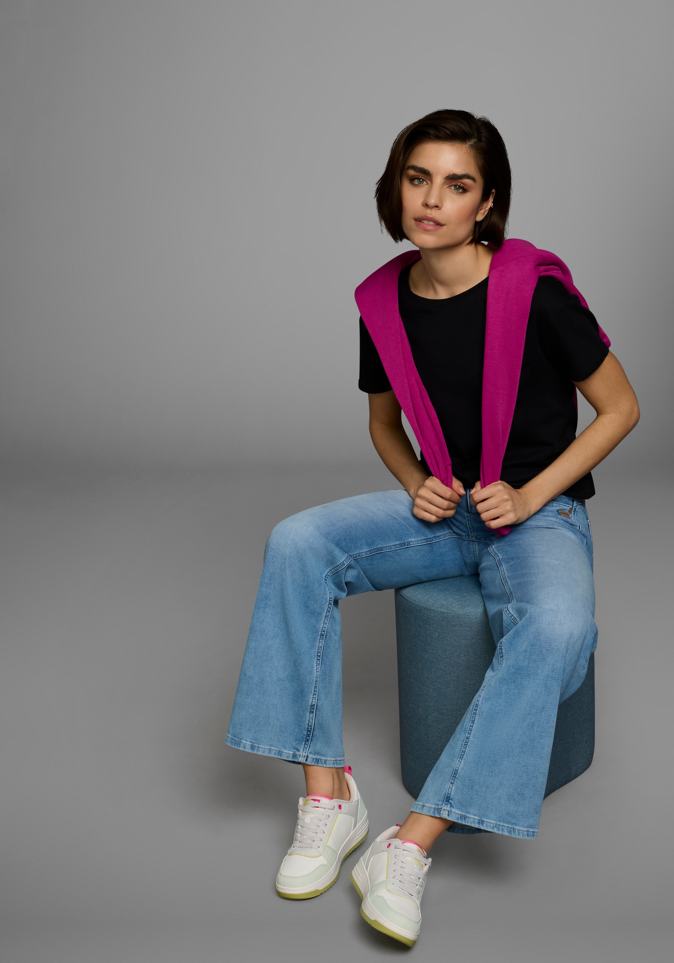 AJC T-Shirt, oversize Passform, Basic, aus Baumwolle