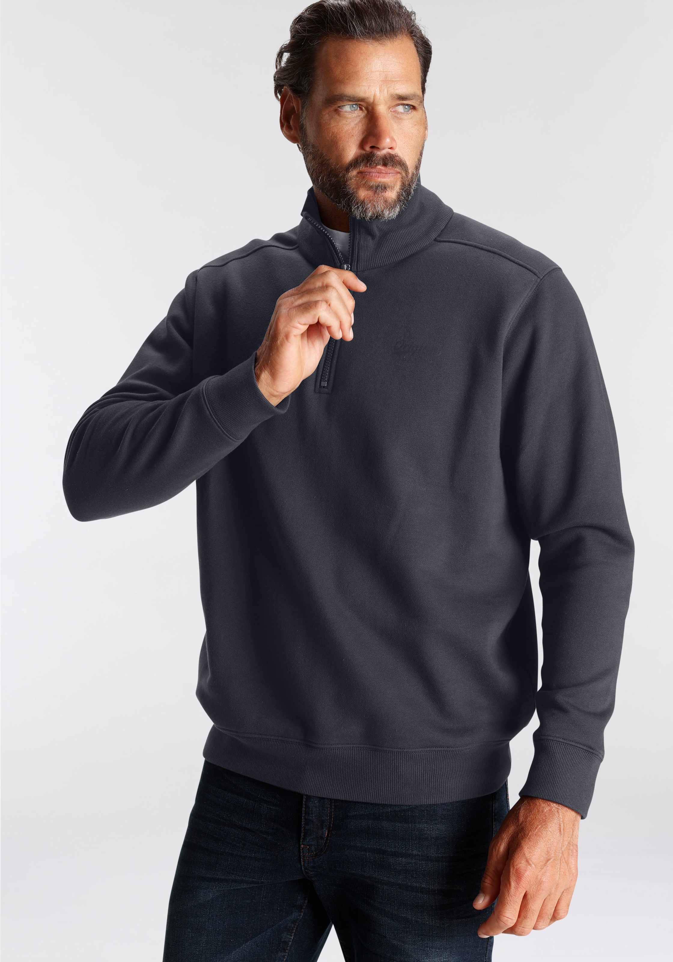 Man's World Sweatshirt, lange Ärmel, mit sportlichem Print