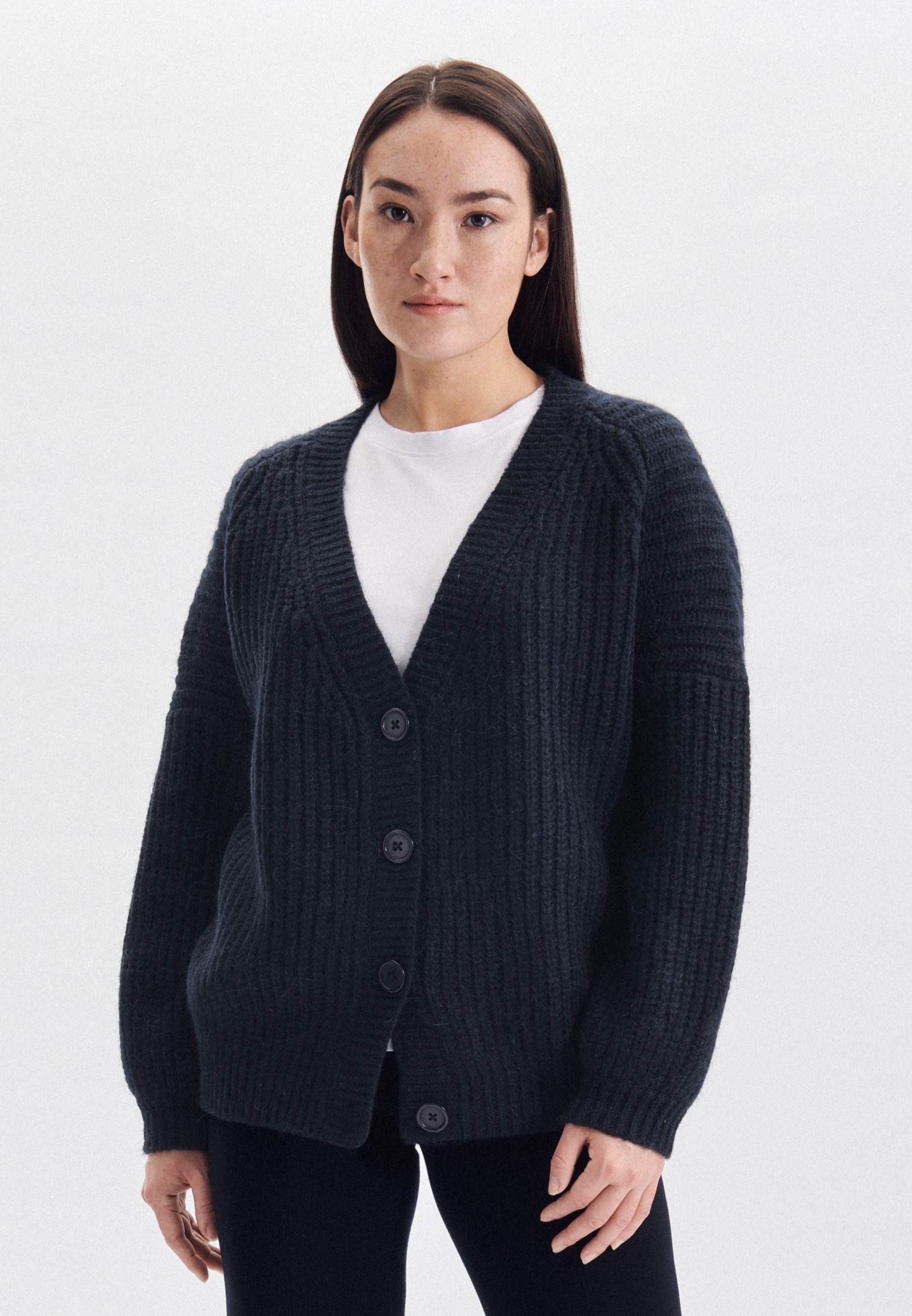 seidensticker Strickjacke »Schwarze Rose« Langarm V-Neck Uni