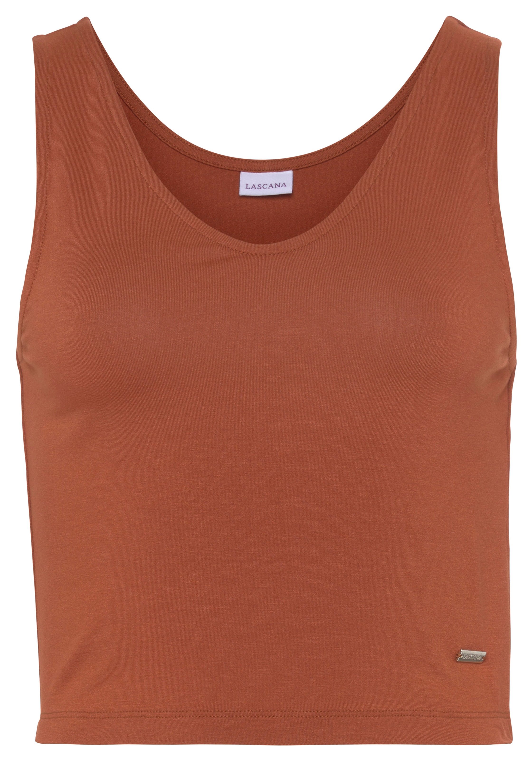 LASCANA Tanktop, modisch kurzer Schnitt