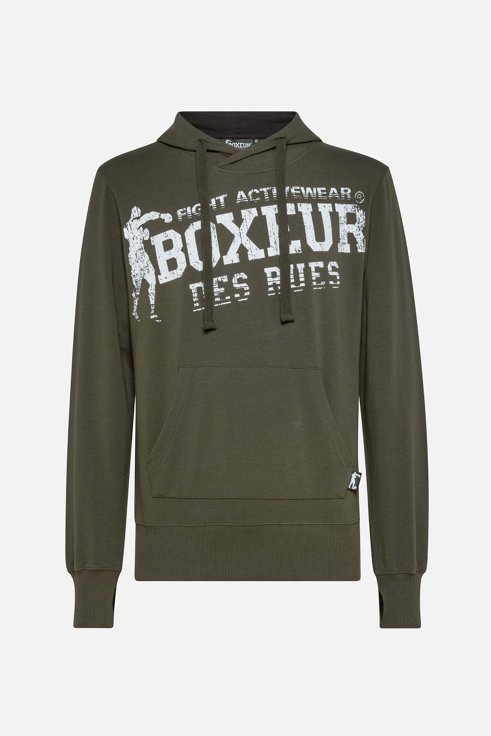 BOXEUR DES RUES Kapuzenpullover »BOXEUR DES RUES Kapuzenpullover Hooded Sweatshirt with Thumb Openings«