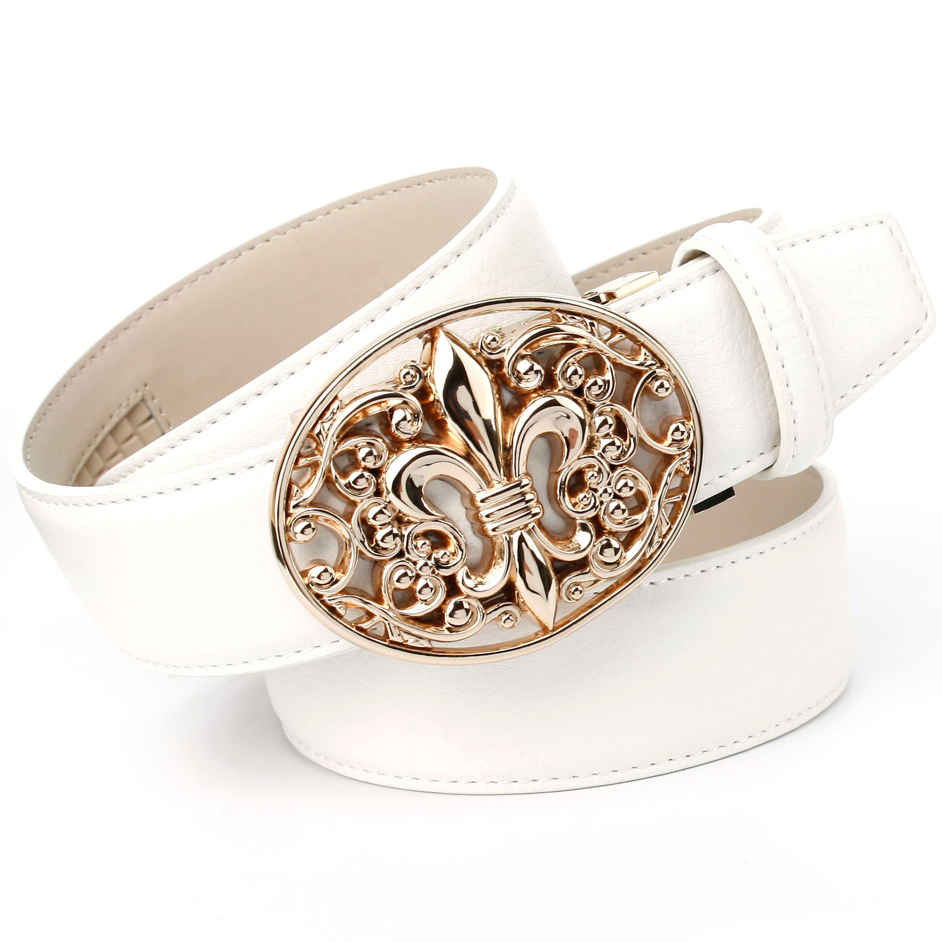 Anthoni Crown Ledergürtel, mit Lilie und Ornamenten online kaufen |  Jelmoli-Versand