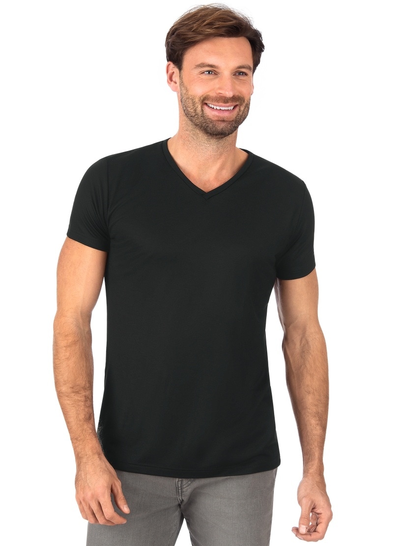 Lyocell« T-Shirt aus V-Shirt kaufen online Jelmoli-Versand 100% | Trigema »TRIGEMA
