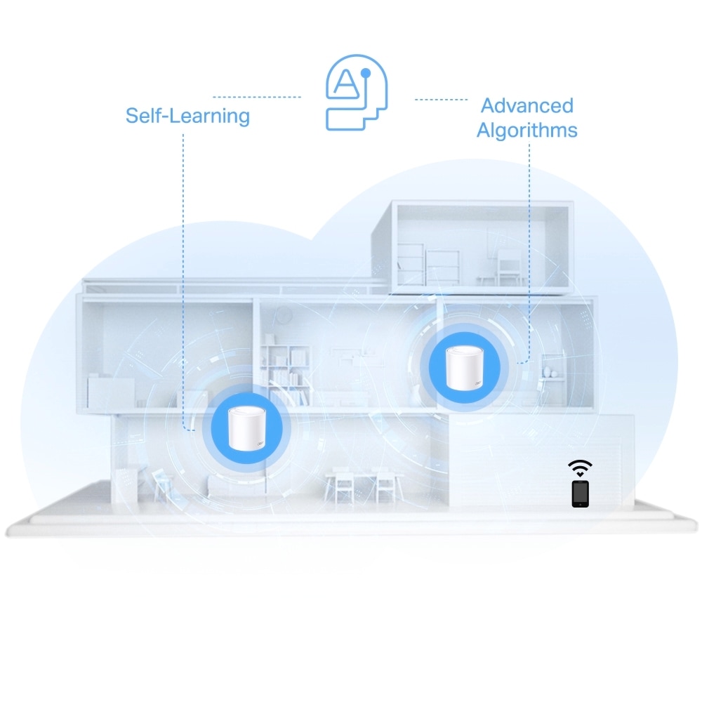 TP-Link WLAN-Access Point »Deco X10 AX1500 Whole Home Mesh Wi-Fi 6 System (3er Pack)«