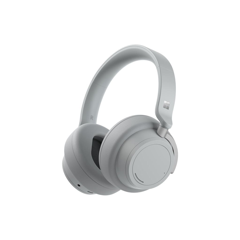 Microsoft Over-Ear-Kopfhörer »Surface Headphones 2 Hellgrau«, Sprachsteuerung-Noise-Cancelling