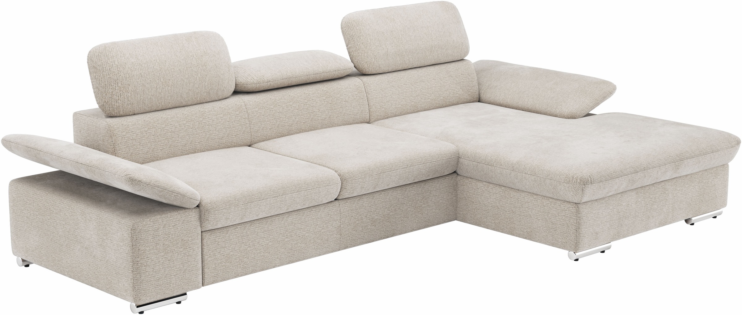 sit&more Ecksofa »Valantine L-Form«, inkl. Kopf- und Armteilverstellung, wahlweise mit Bettfunktion