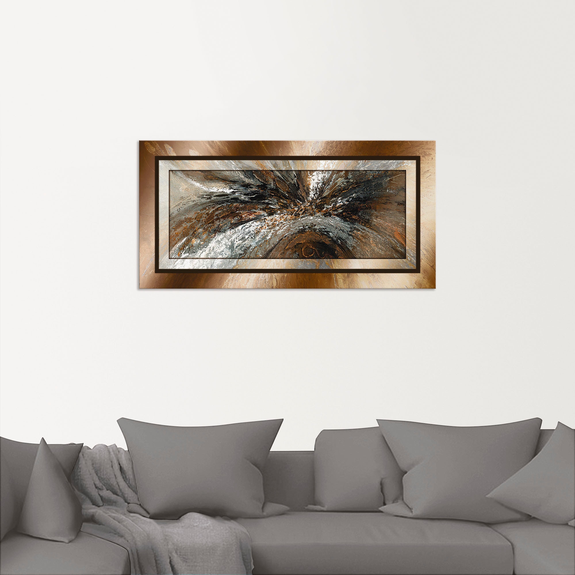 Artland Wandbild »Gold Abstrakt 1«, Gegenstandslos, (1 St.), als Alubild, Outdoorbild, Leinwandbild, Poster in verschied. Grössen