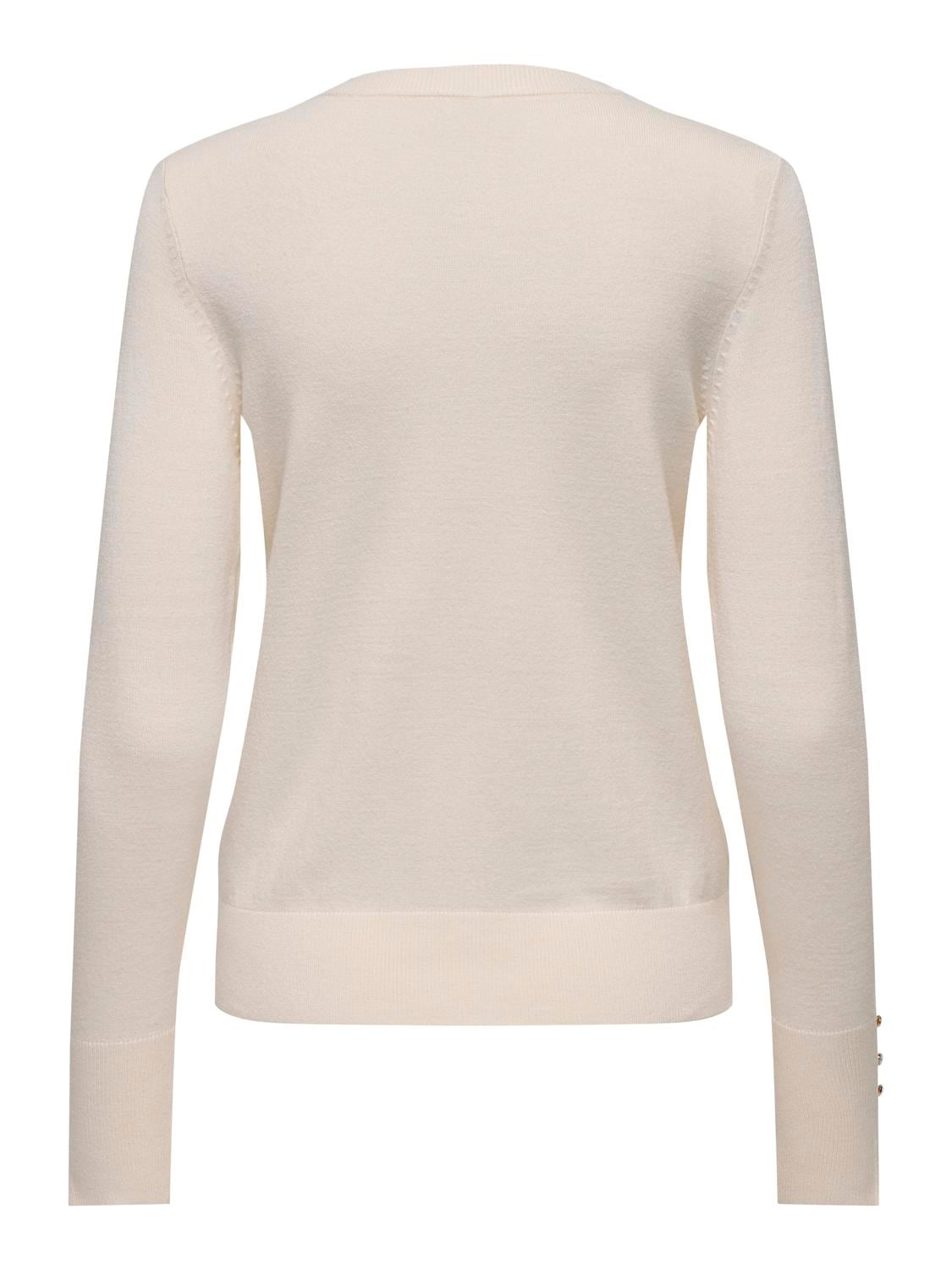 JDY Rundhalspullover »JDYMALOU L/S ON BUTTON PULLOVER KNT NOOS«