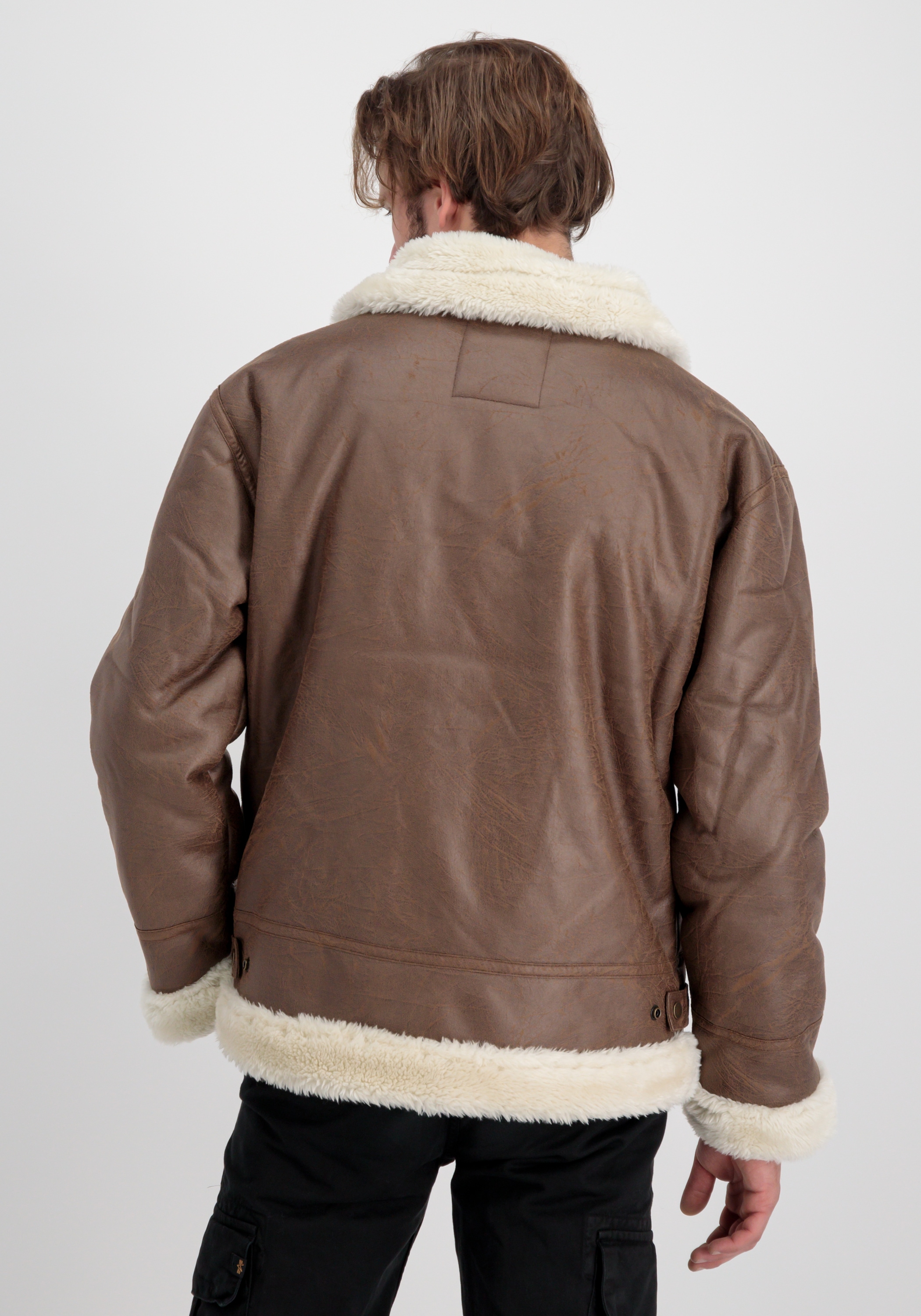 Alpha Industries Lederjacke »Alpha Industries Men - Bomber Jackets B3 FL«