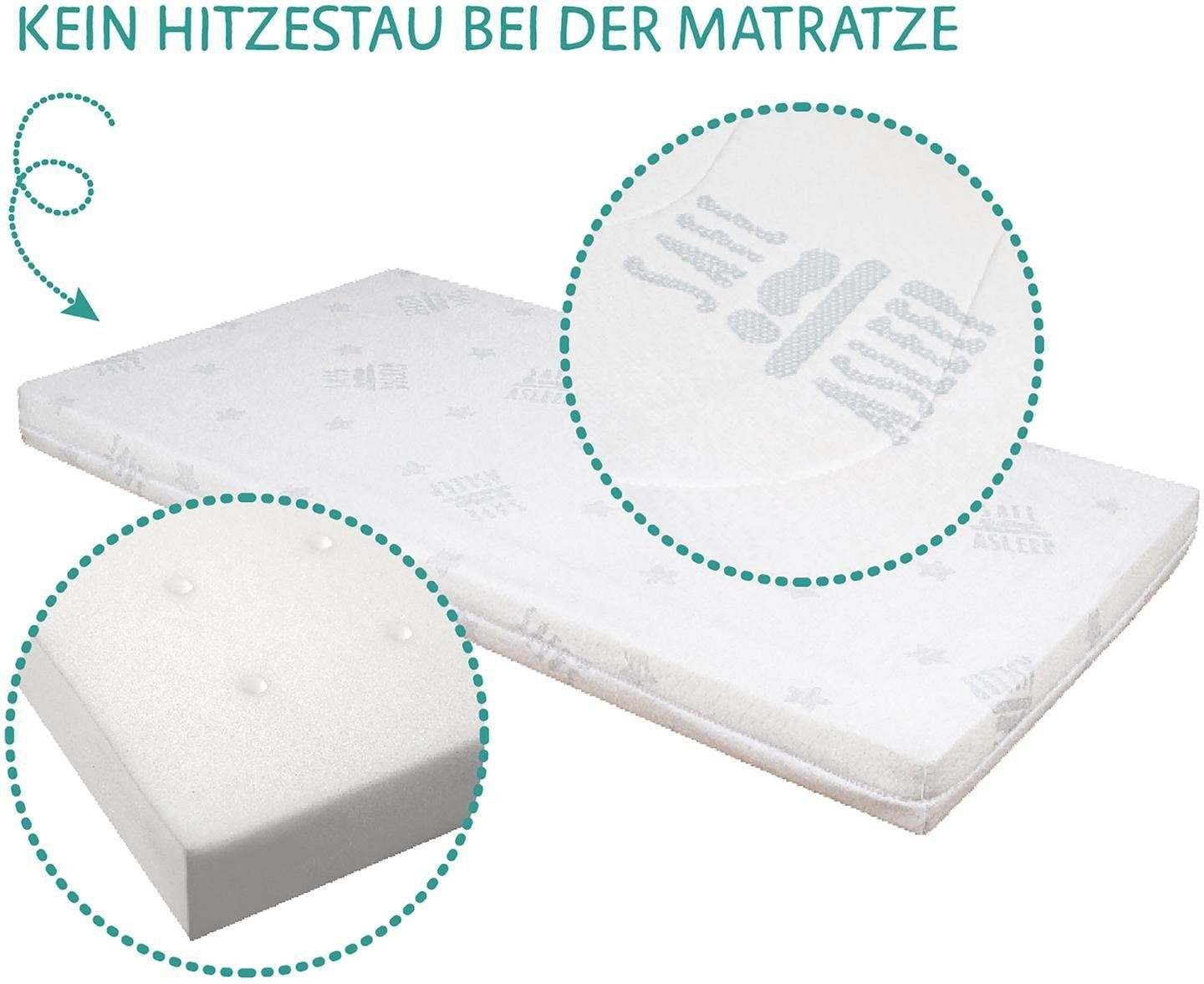 roba® Babybett »Room Bed, safe asleep®, Sternenzauber natur«, (4 tlg.)