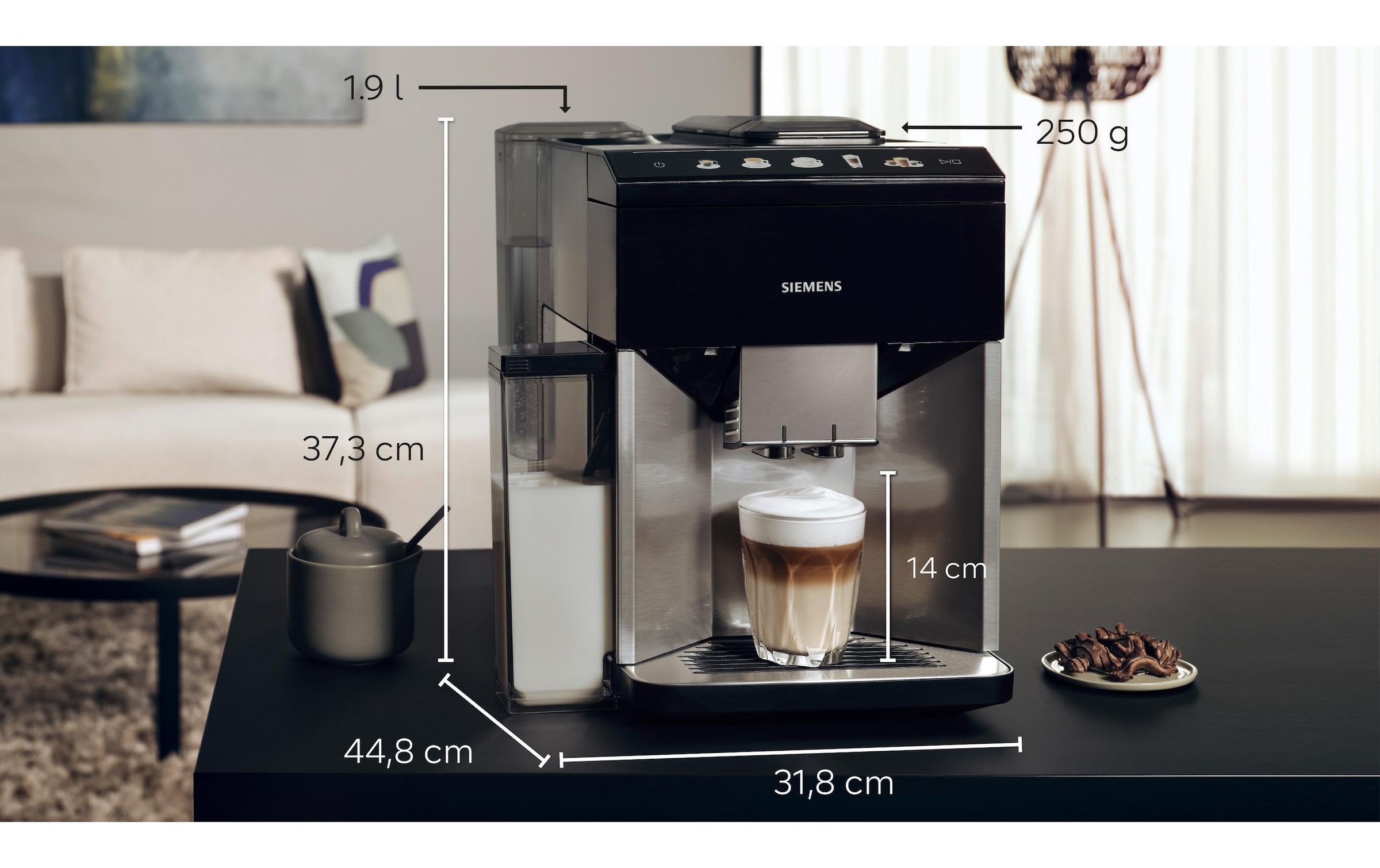 SIEMENS Kaffeevollautomat »EQ500 TQ517D03 Schwarz«