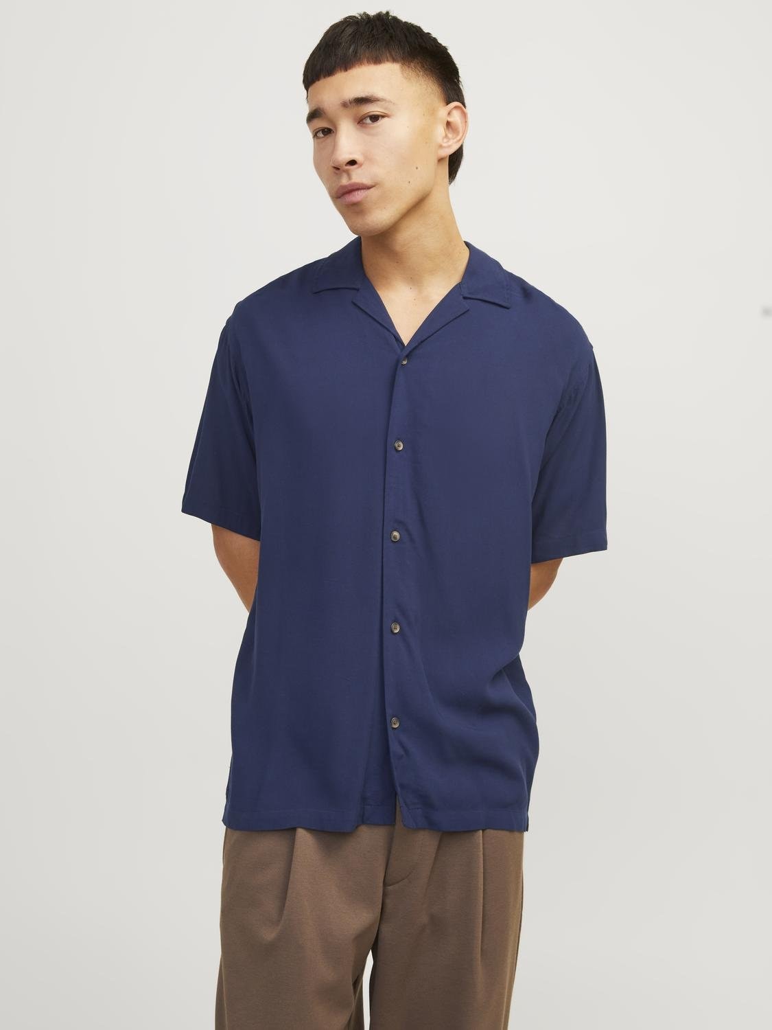 Jack & Jones Kurzarmhemd »JJEJEFF SOLID RESORT SHIRT SS SN«