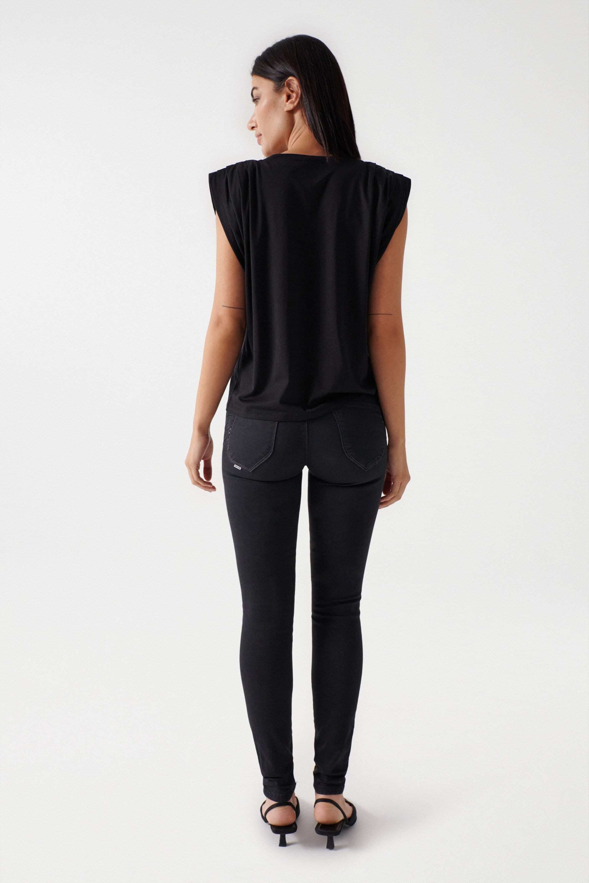 Salsa T-Shirt »Salsa T-Shirts Lyocell Plain T-Shirt«