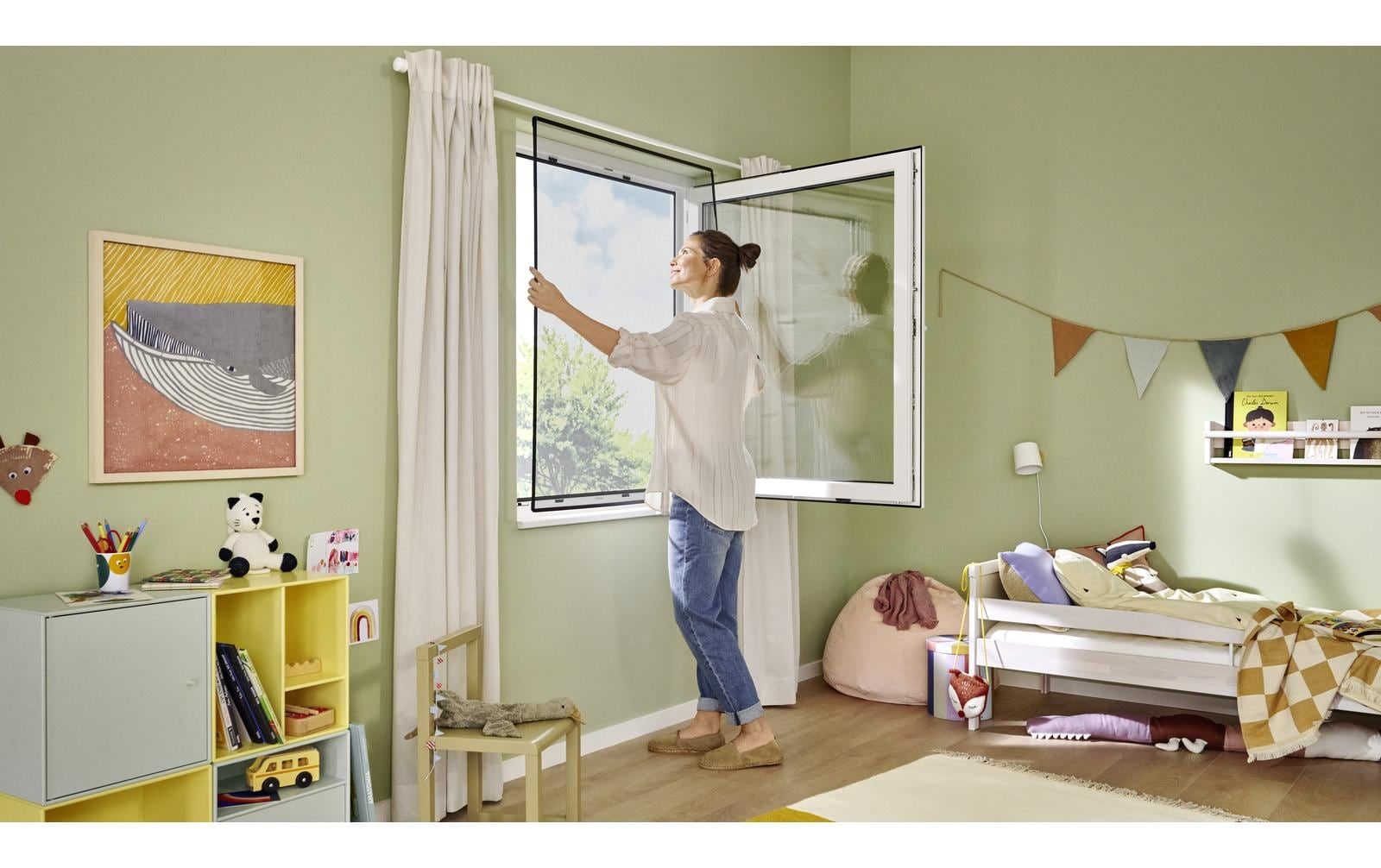 tesa Insektenschutz-Fensterrahmen »CLIP-ON Rahmen für Fenster 140 x 120 cm«