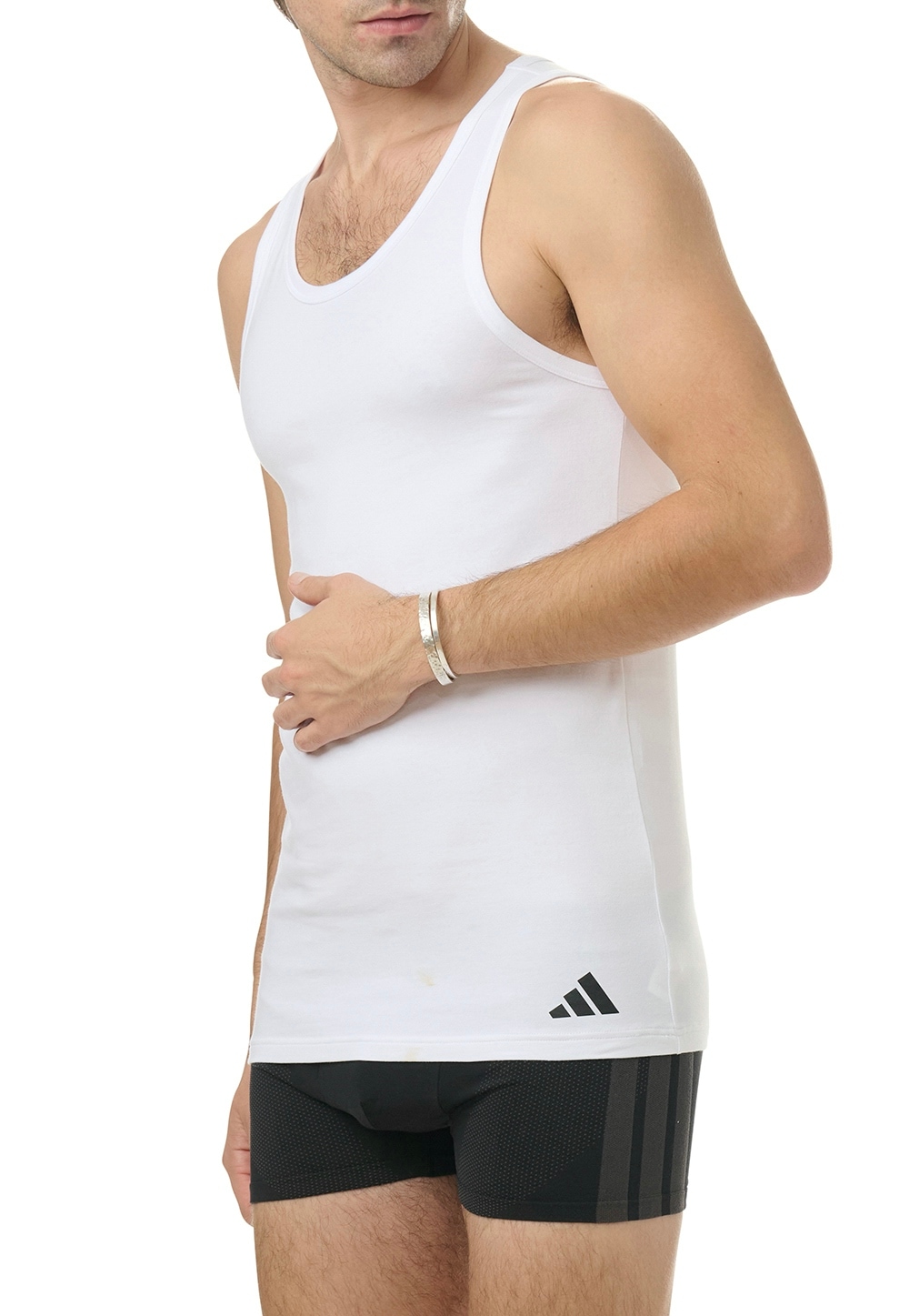 adidas Sportswear Tanktop »"Active Flex Cotton"«, (2er Pack), Baumwoll-Mix, elastisch, Rundhalsausschnitt