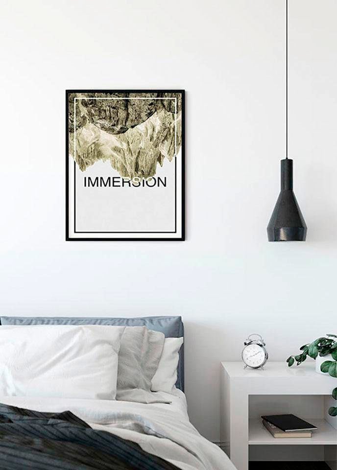 Wohnzimmer »Immersion ❤ bestellen Jelmoli-Online Abstrakt-Sprüche Texte, Shop Schlafzimmer, im Kinderzimmer, Komar & Poster Sand«,