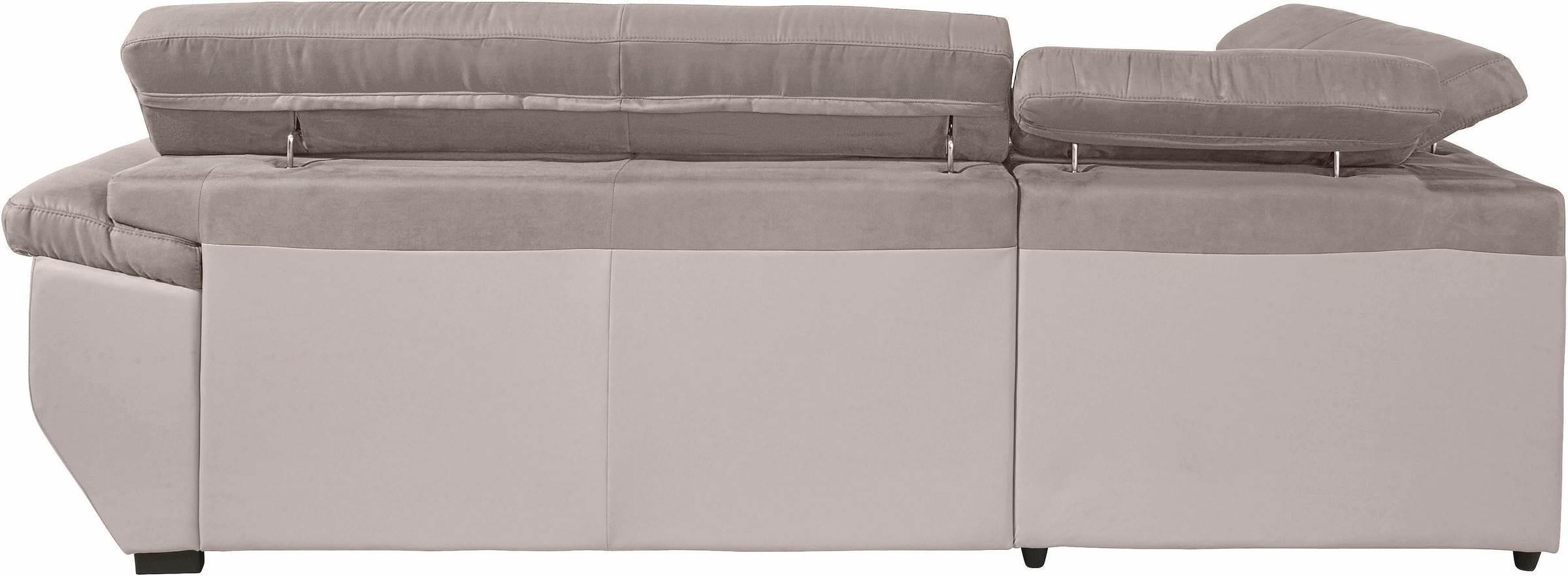 COTTA Polstergarnitur »Speedway L-Form«, (Set), Set bestehend aus: Ecksofa mit Kopfteilverstellung & Hocker