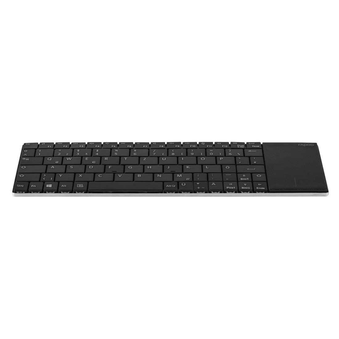 Rapoo Tastatur »E2710 kabellose Multimedia-Tastatur, 2.4 GHz Wireless Verbindung«, (Fn-Tasten-Touchpad)