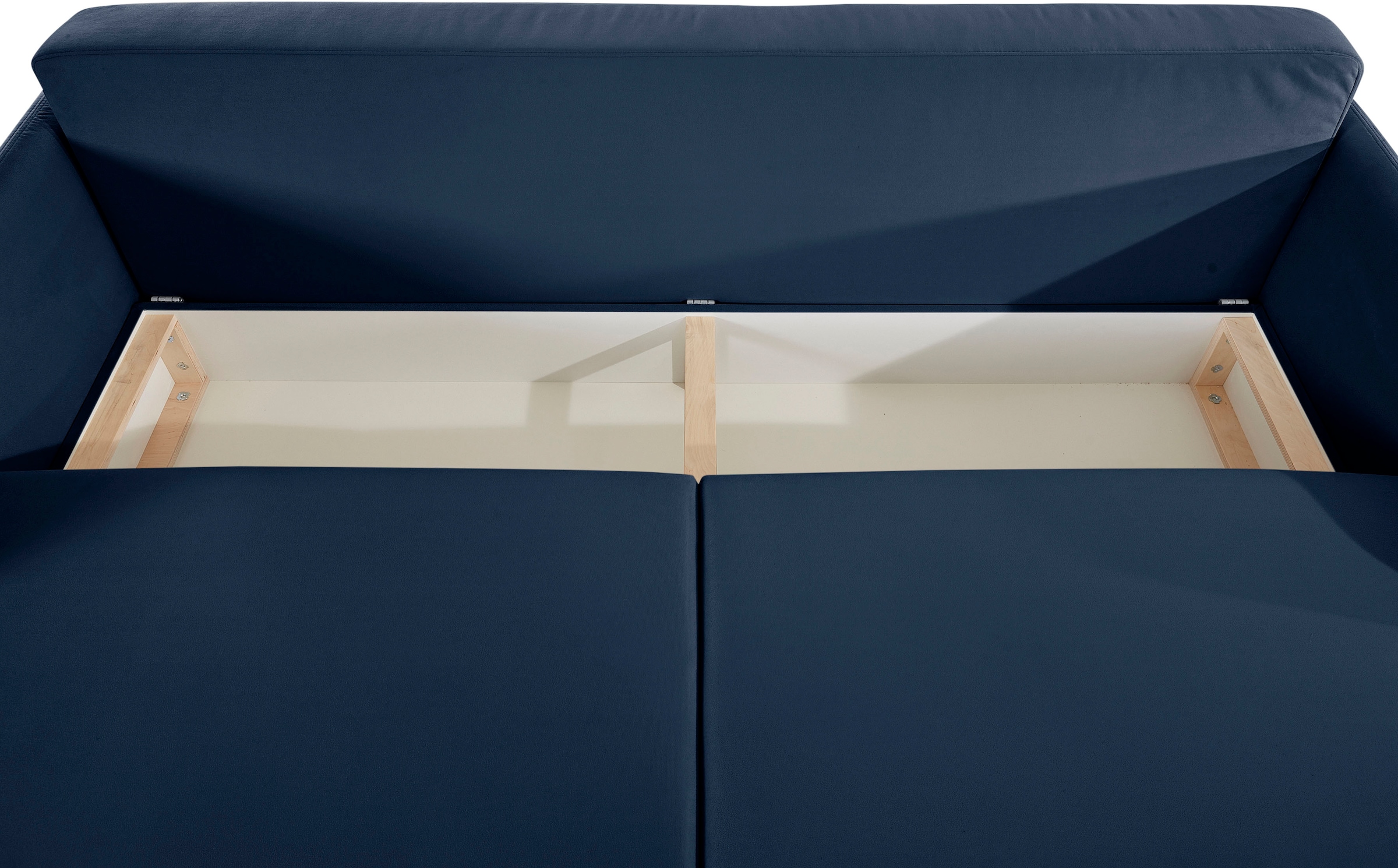 INOSIGN Schlafsofa »Emily«, incl. Bettfunktion und Bettkasten, Seitentache im Armteil, Federkern