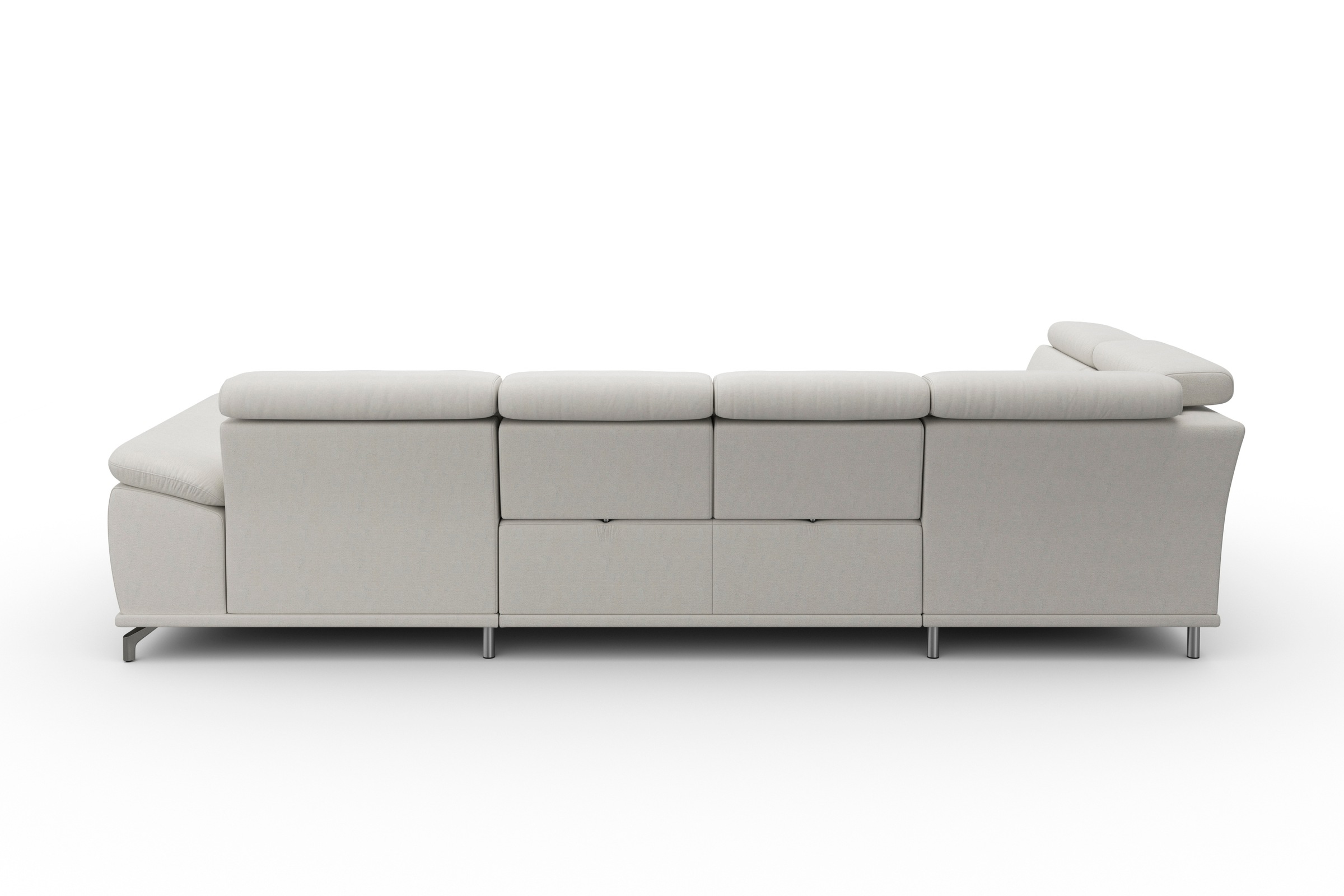 sit&more Wohnlandschaft »Cabrio U-Form, mit Sitztiefenverstellung, Arm- und Kopfteilverstellung«, 3 Nierenkissen, Federkern, optional Bettfunktion und Stauraum
