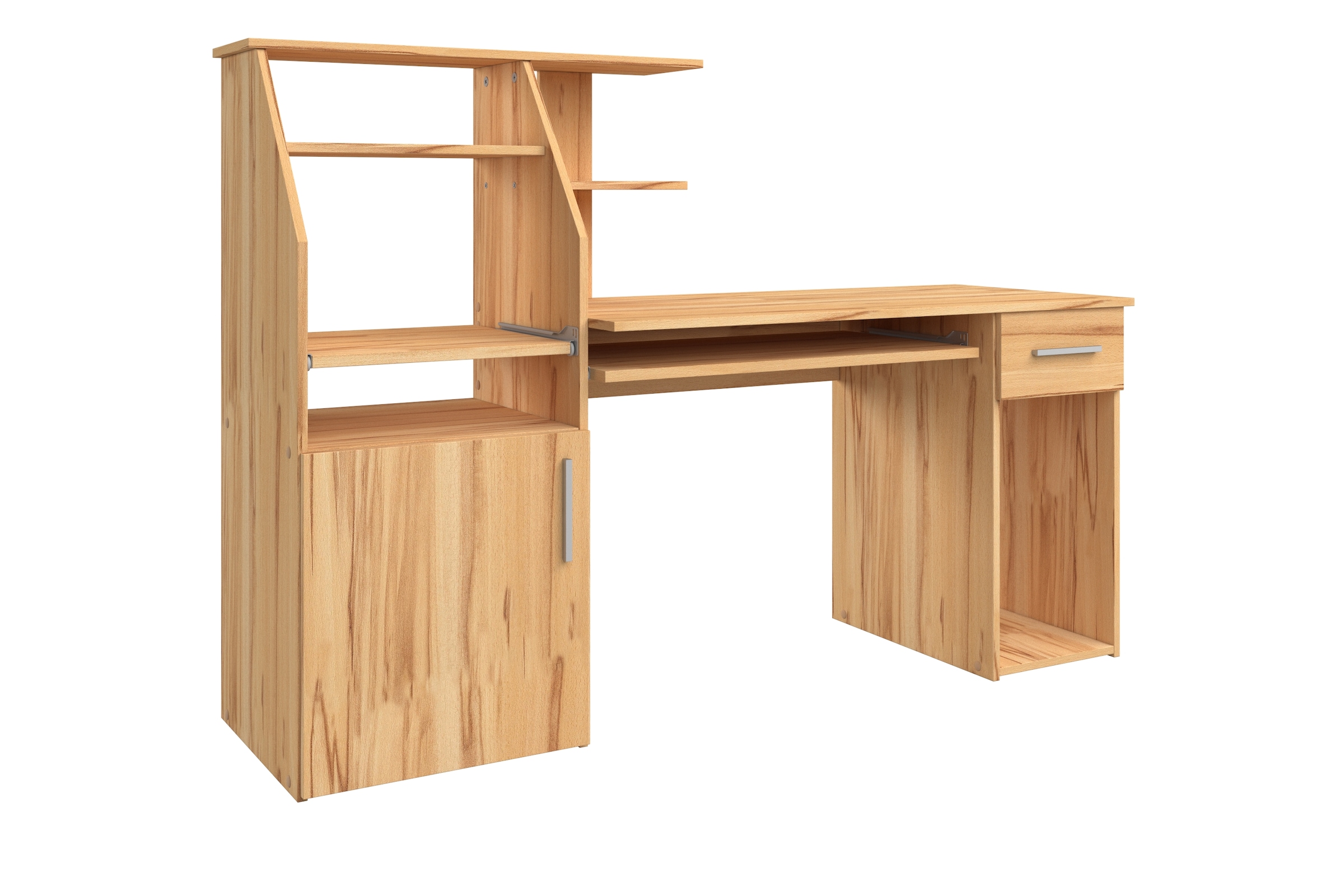 VOGL Möbelfabrik Schreibtisch »Don«, mit Tastatur- & Druckerauszug, Breite 137,5 cm, Made in Germany
