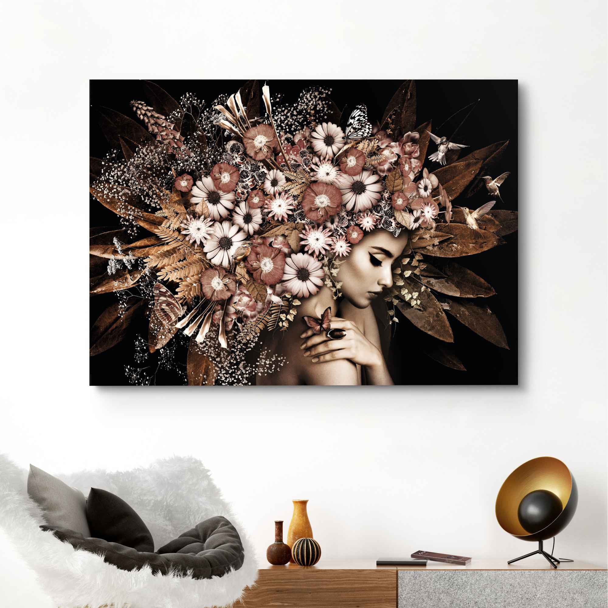 ❤ Reinders! Deco-Panel »Blumenreichtum (1 Shop Blumen, ordern Schmetterling - Romantik«, St.) - Jelmoli-Online Frau - Strauss im